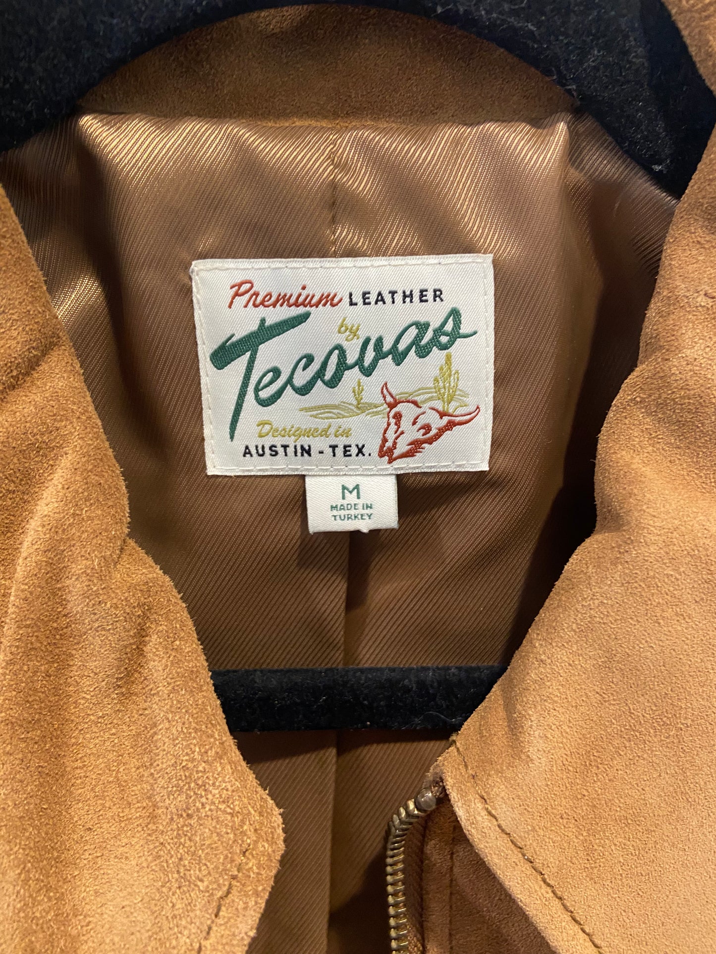Tecovas Cider Suede Western Fringe Jacket size M