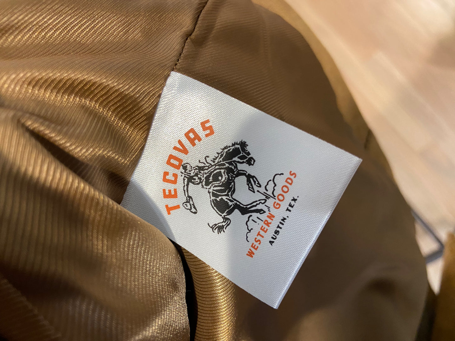 Tecovas Cider Suede Western Fringe Jacket size M