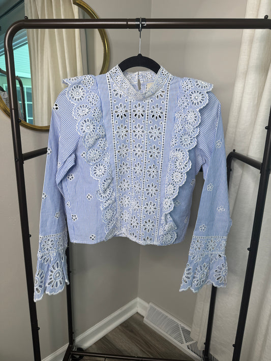Sea New York Exploded Eyelet Top size 0