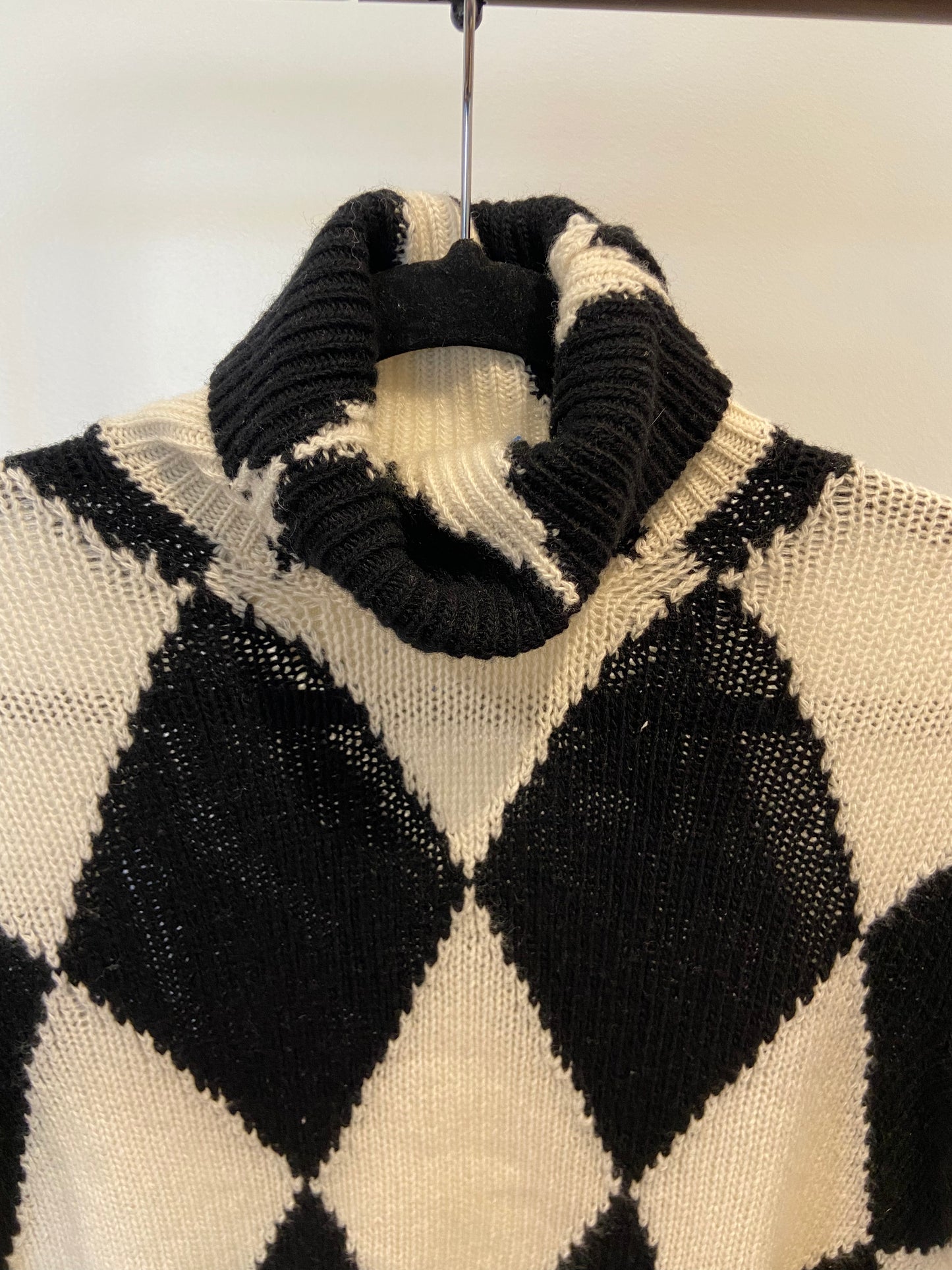 Valentino Roll-Neck Diamond Wool And Cashmere Sweater size XXS