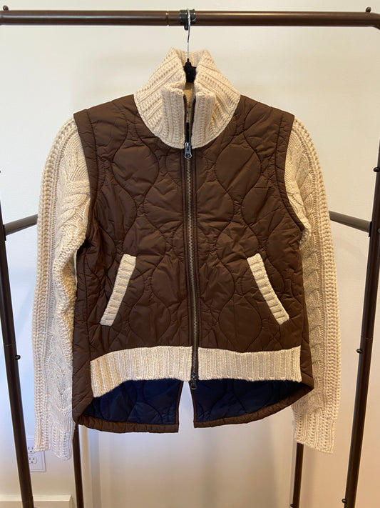 Veronica Beard Patra Mixed Media Jacket size XS