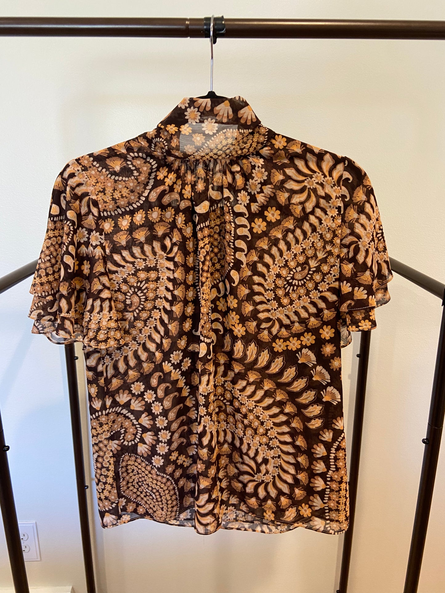 Misa Los Angeles Kaye Top and Agyness Skirt Set size XXS