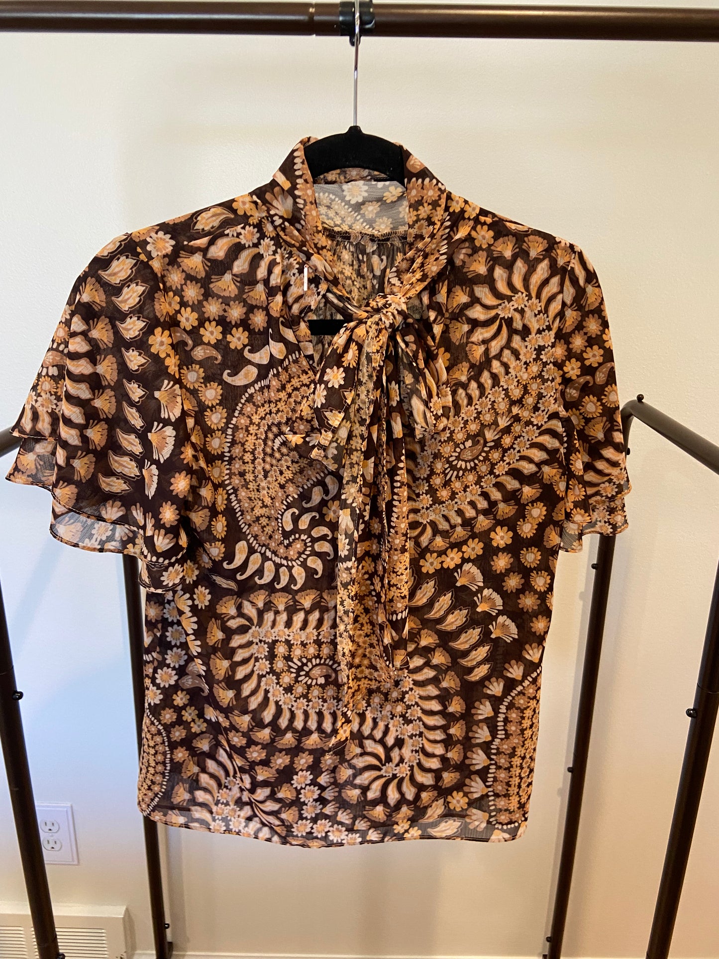 Misa Los Angeles Kaye Top and Agyness Skirt Set size XXS