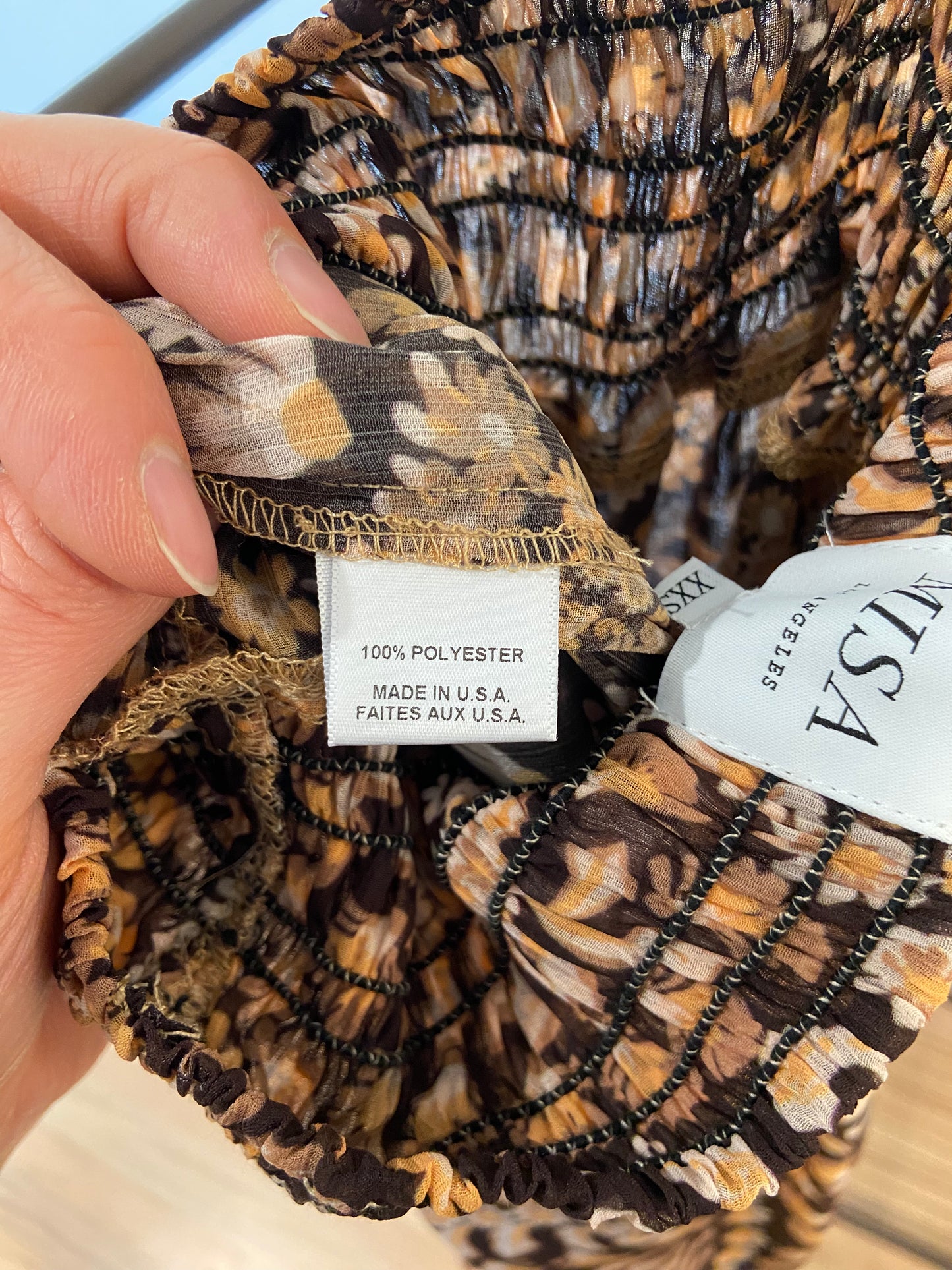 Misa Los Angeles Kaye Top and Agyness Skirt Set size XXS