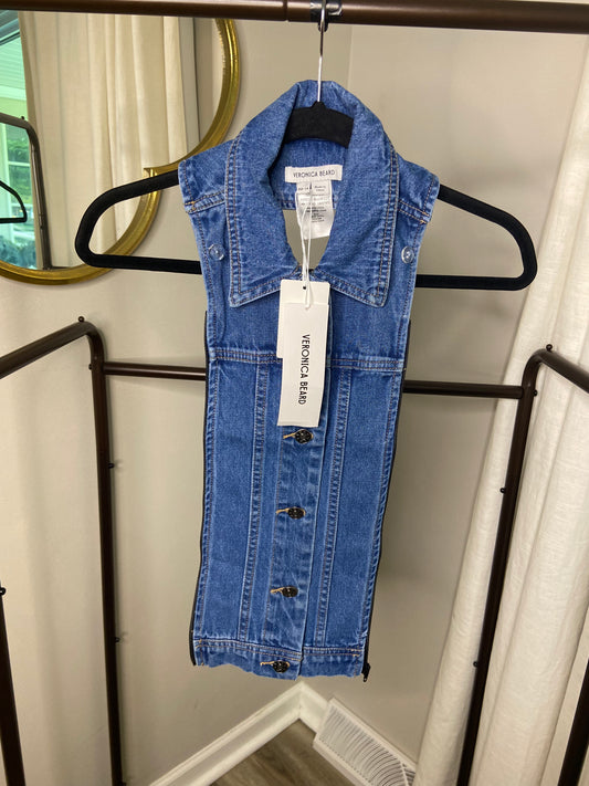 Veronica Beard Denim Slate Dickey size 00-14