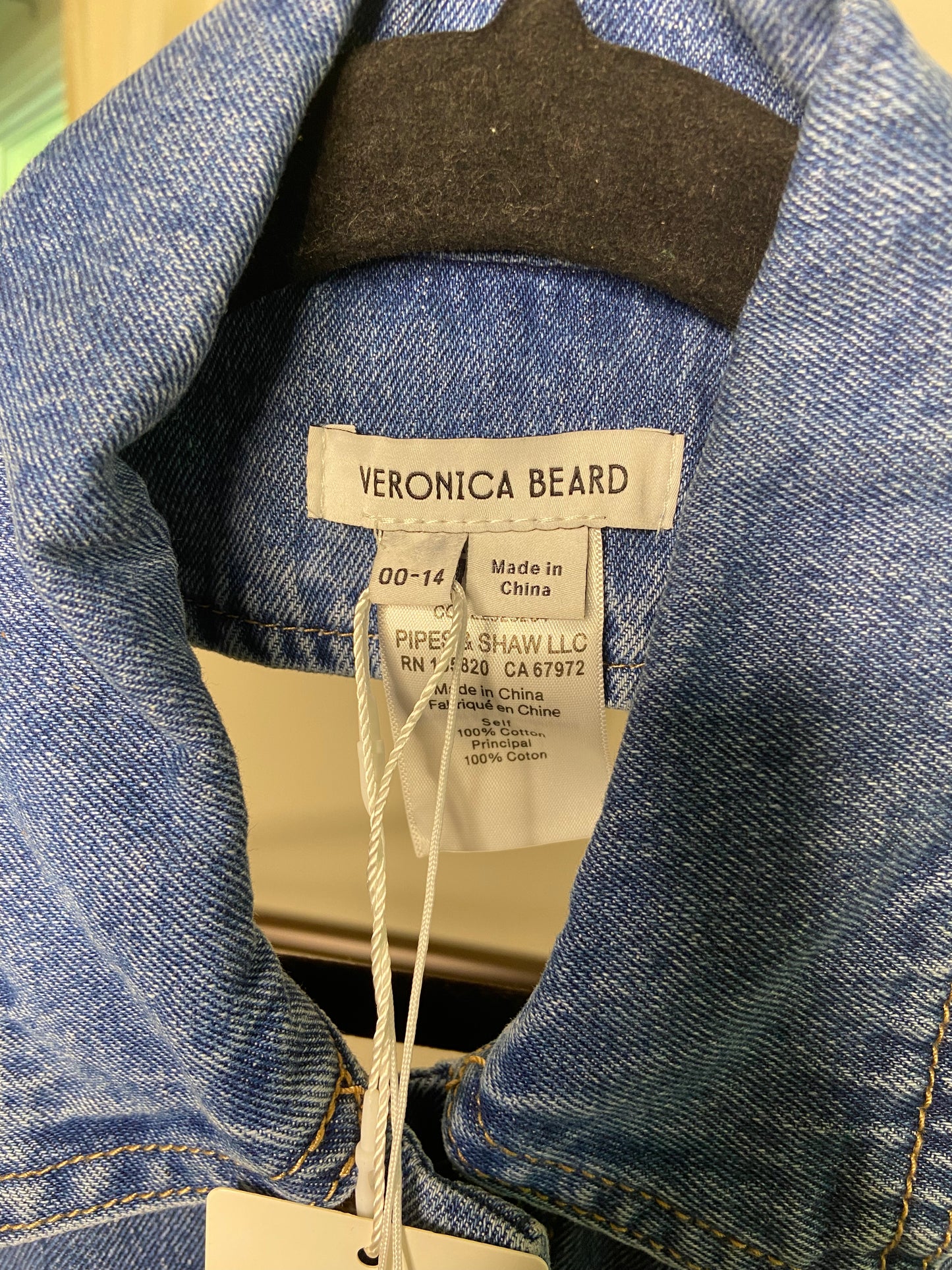 Veronica Beard Denim Slate Dickey size 00-14