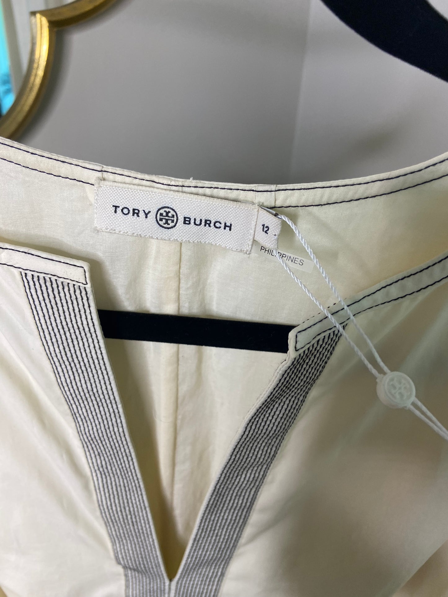 Tory Burch Tunic Dress in French Cream size 12