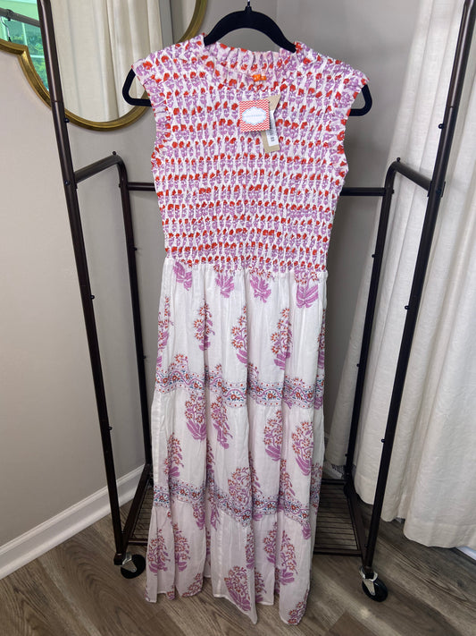 Oliphant Smocked Maxi Dress size S