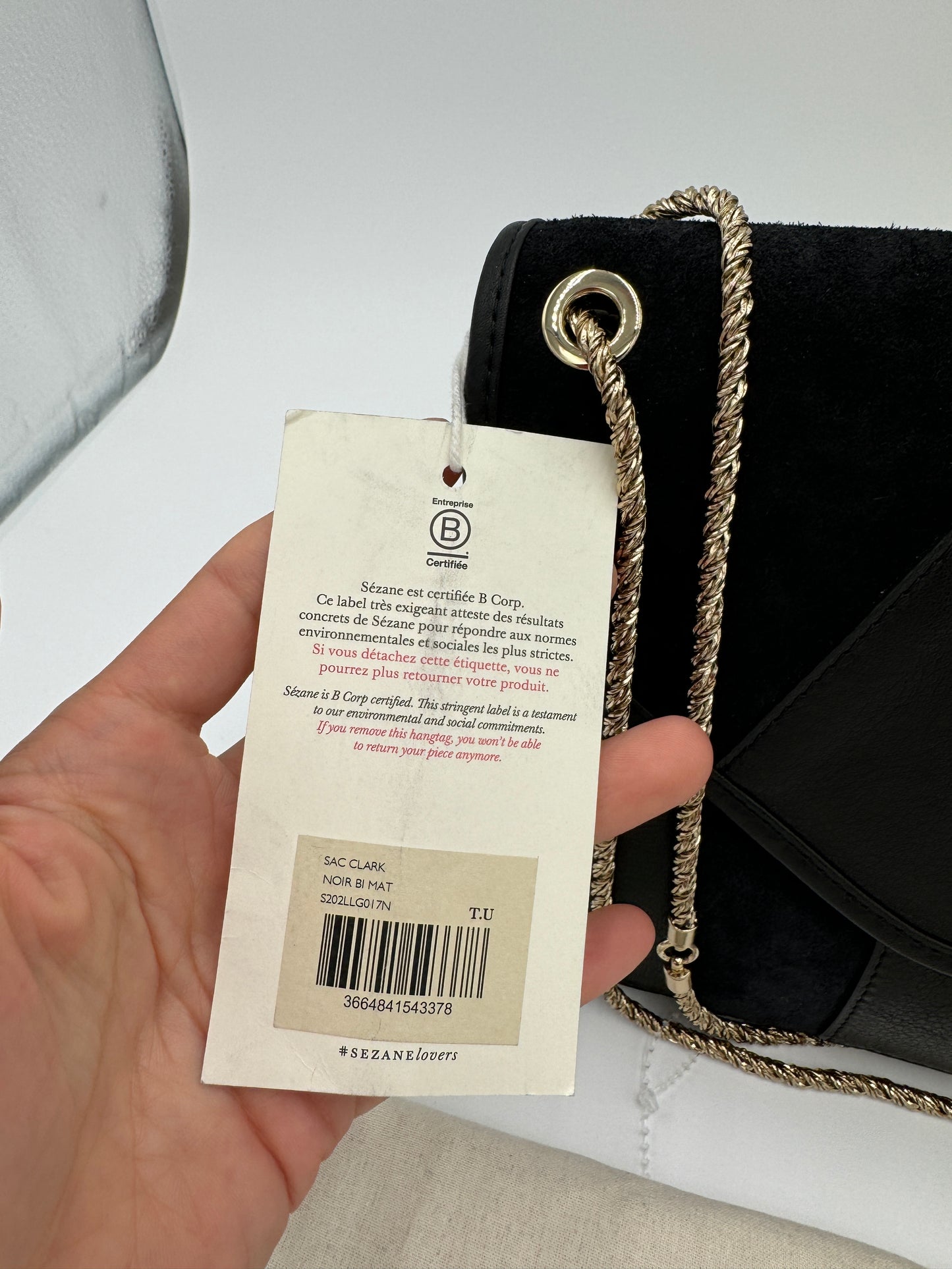 Sezane Clark Black Bag