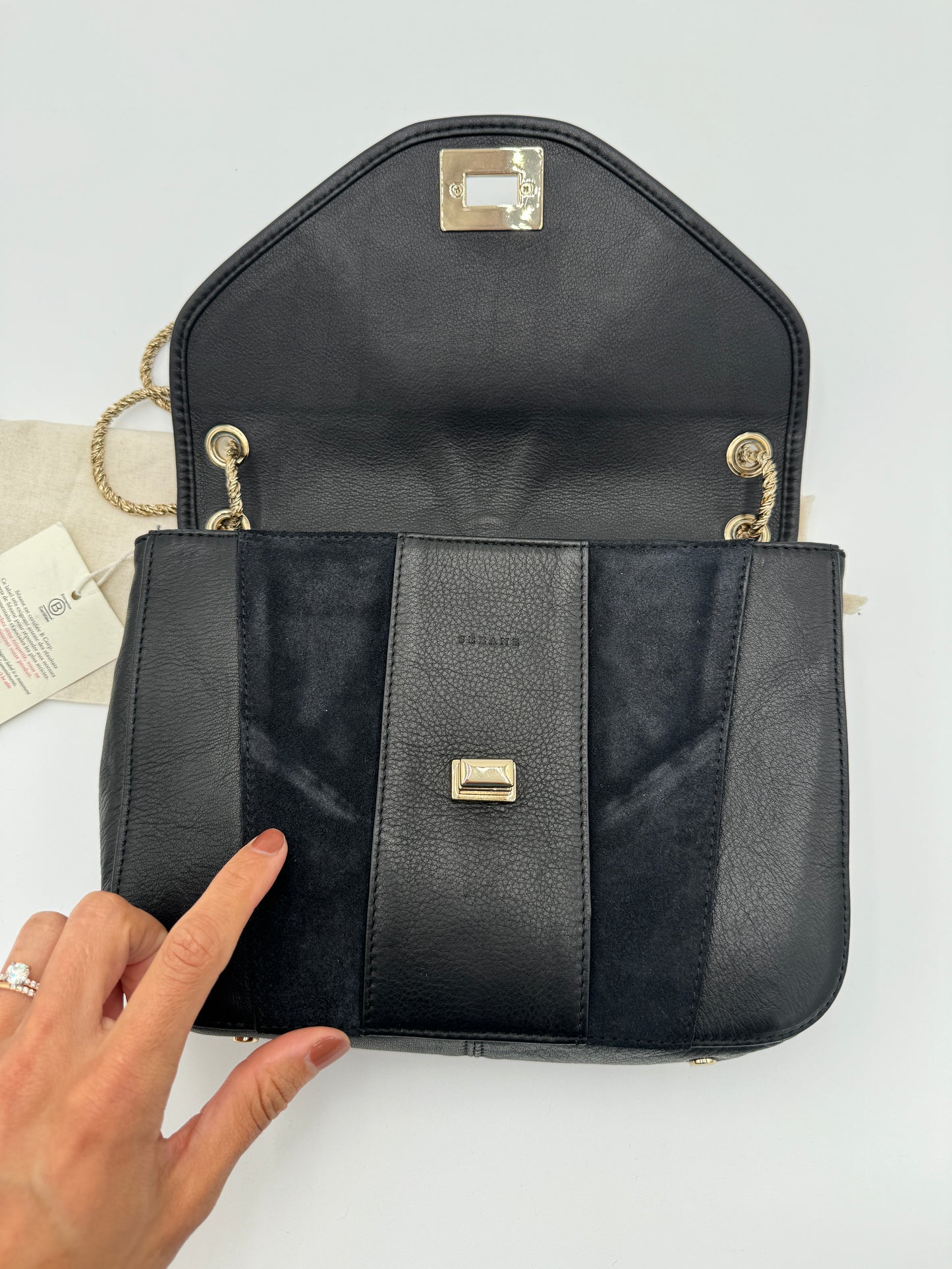 Sezane Clark Black Bag