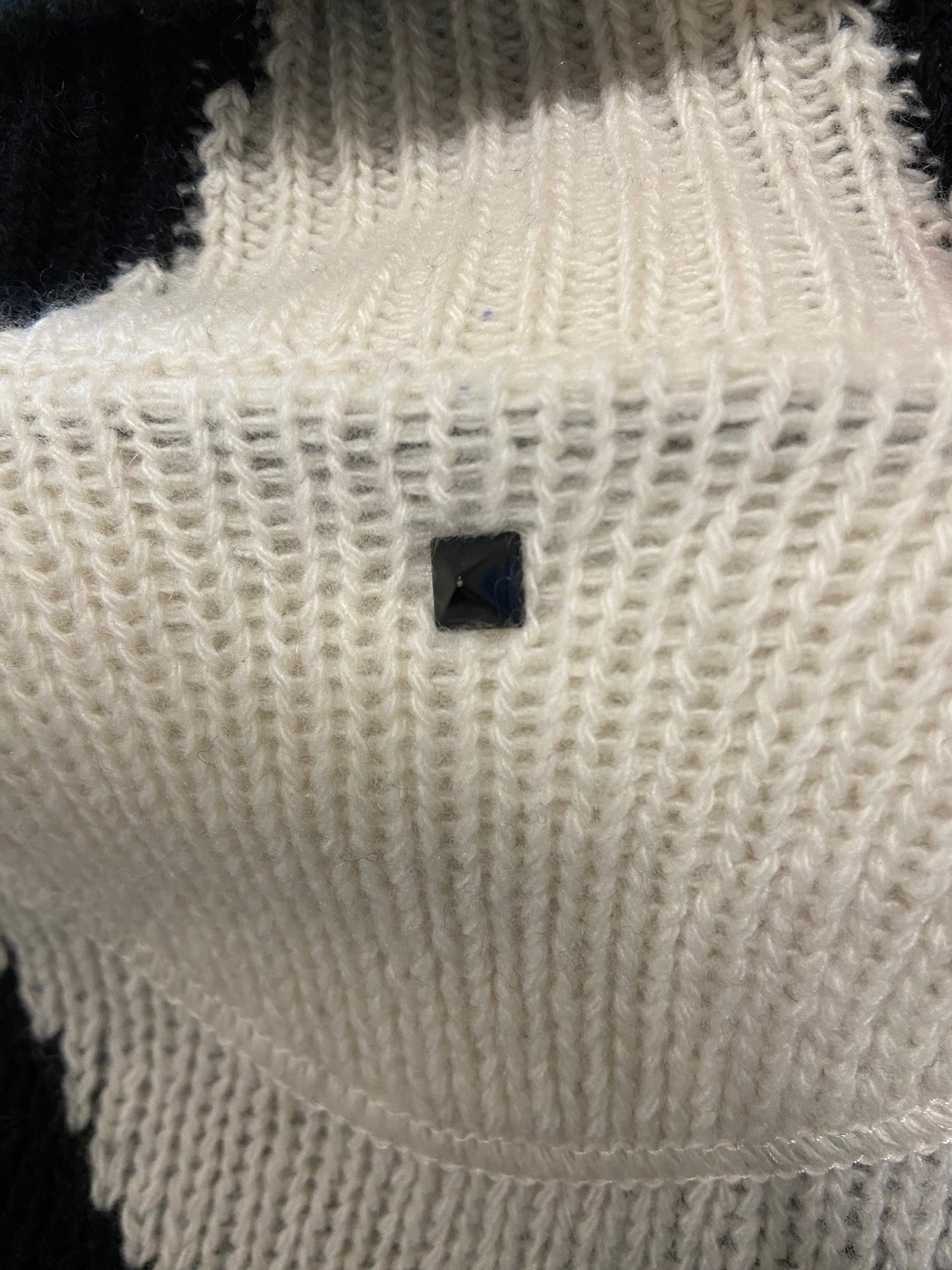 Valentino Roll-Neck Diamond Wool And Cashmere Sweater size XXS