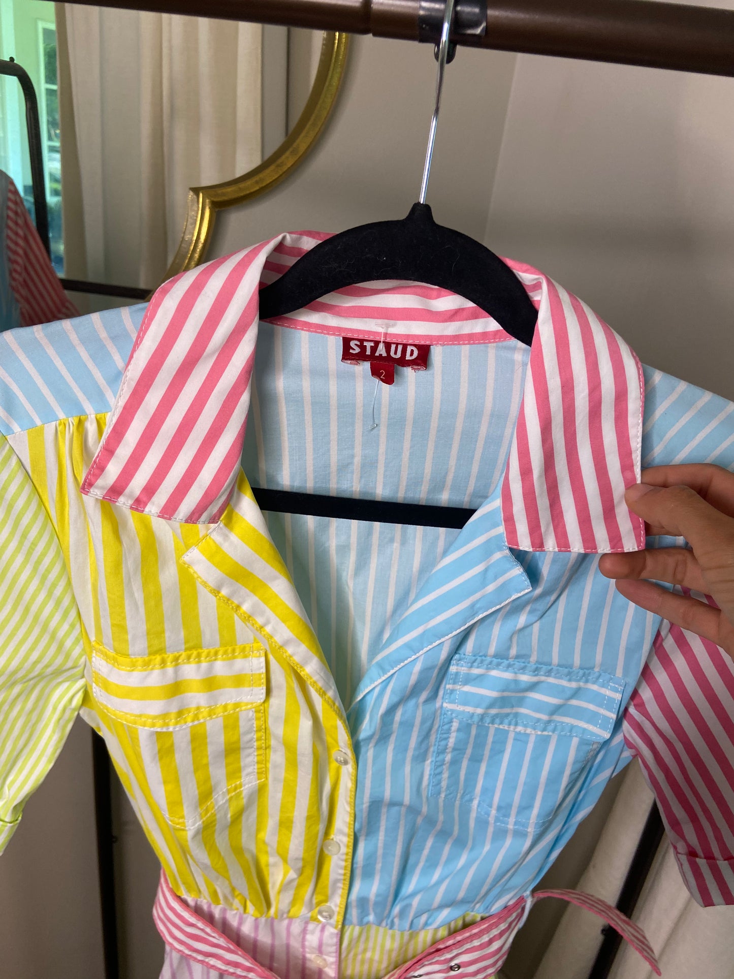Staud Striped Millie Dress size 2