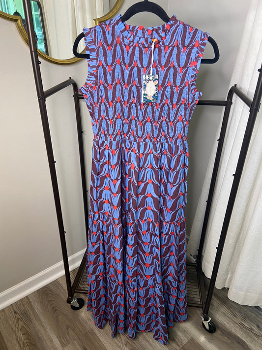 Oliphant Smocked Maxi Dress size XS