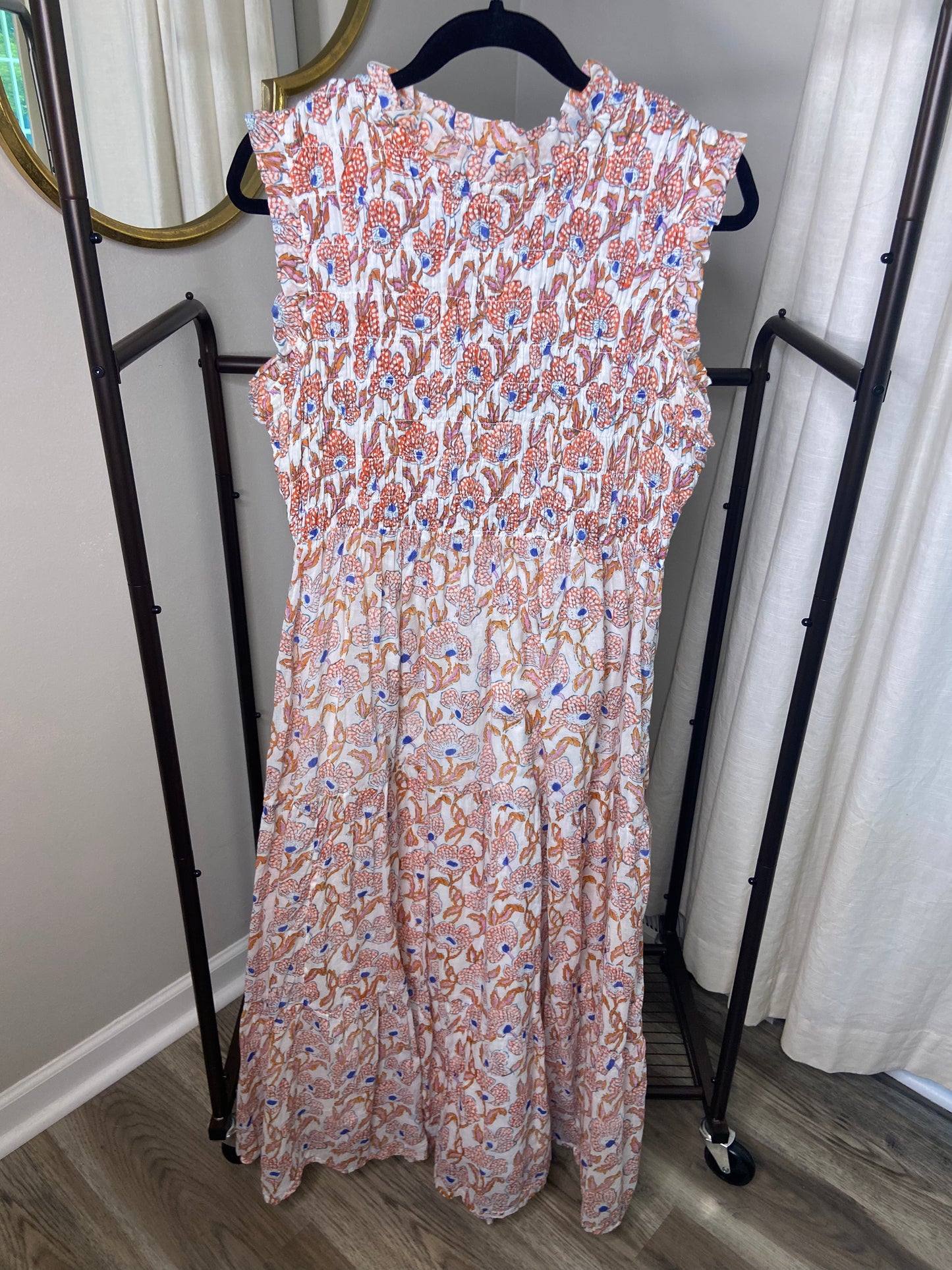 Oliphant Smocked Maxi Dress size XXL