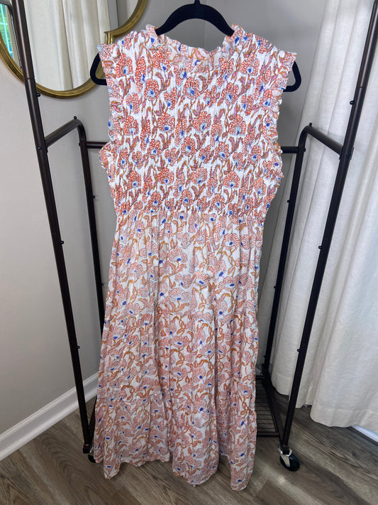Oliphant Smocked Maxi Dress size XXL
