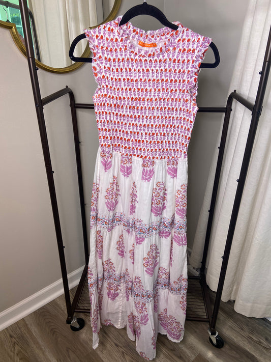 Oliphant Smocked Maxi Dress size S