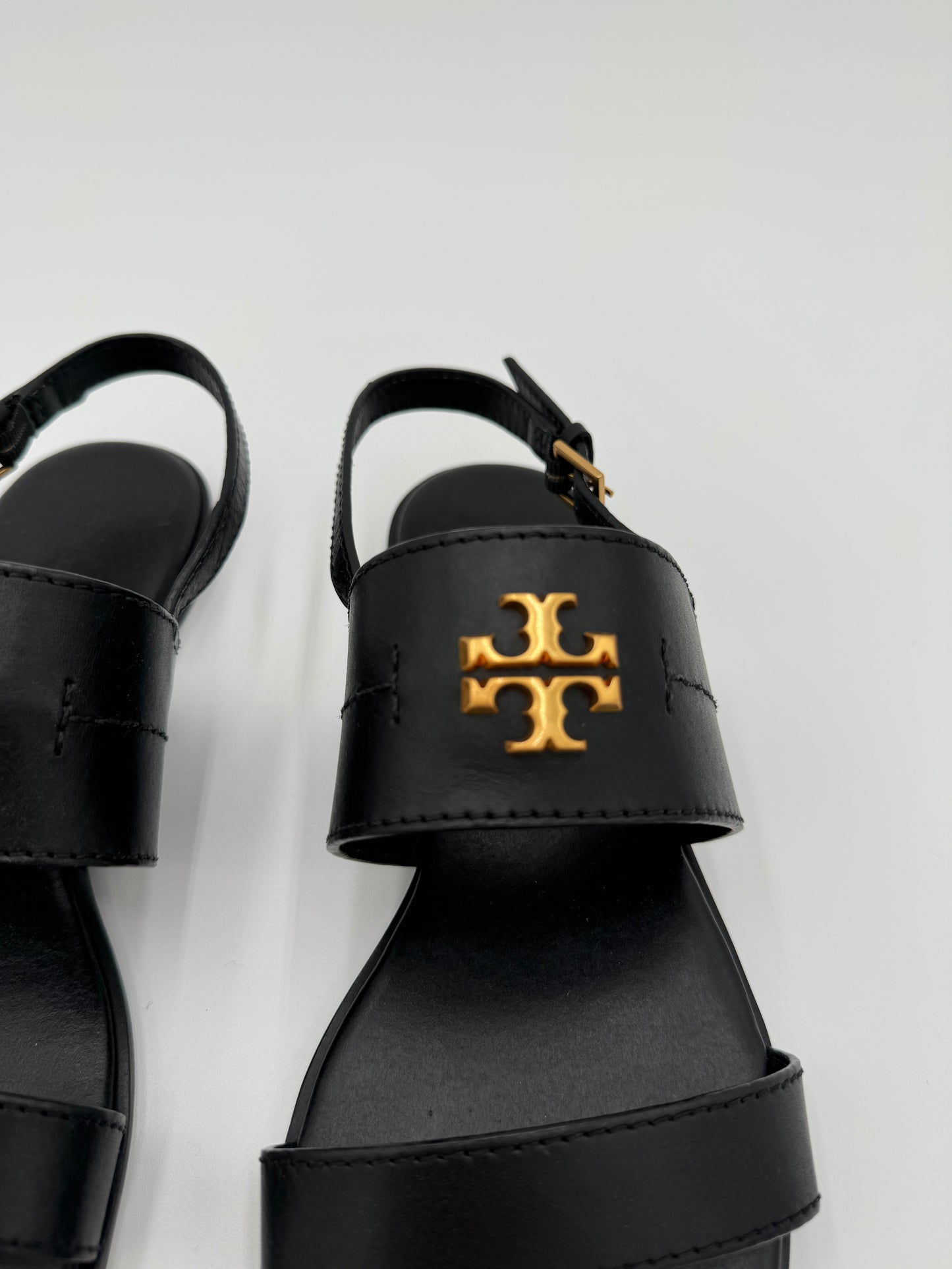 Tory Burch Mini Everly Black Sandals size 8.5