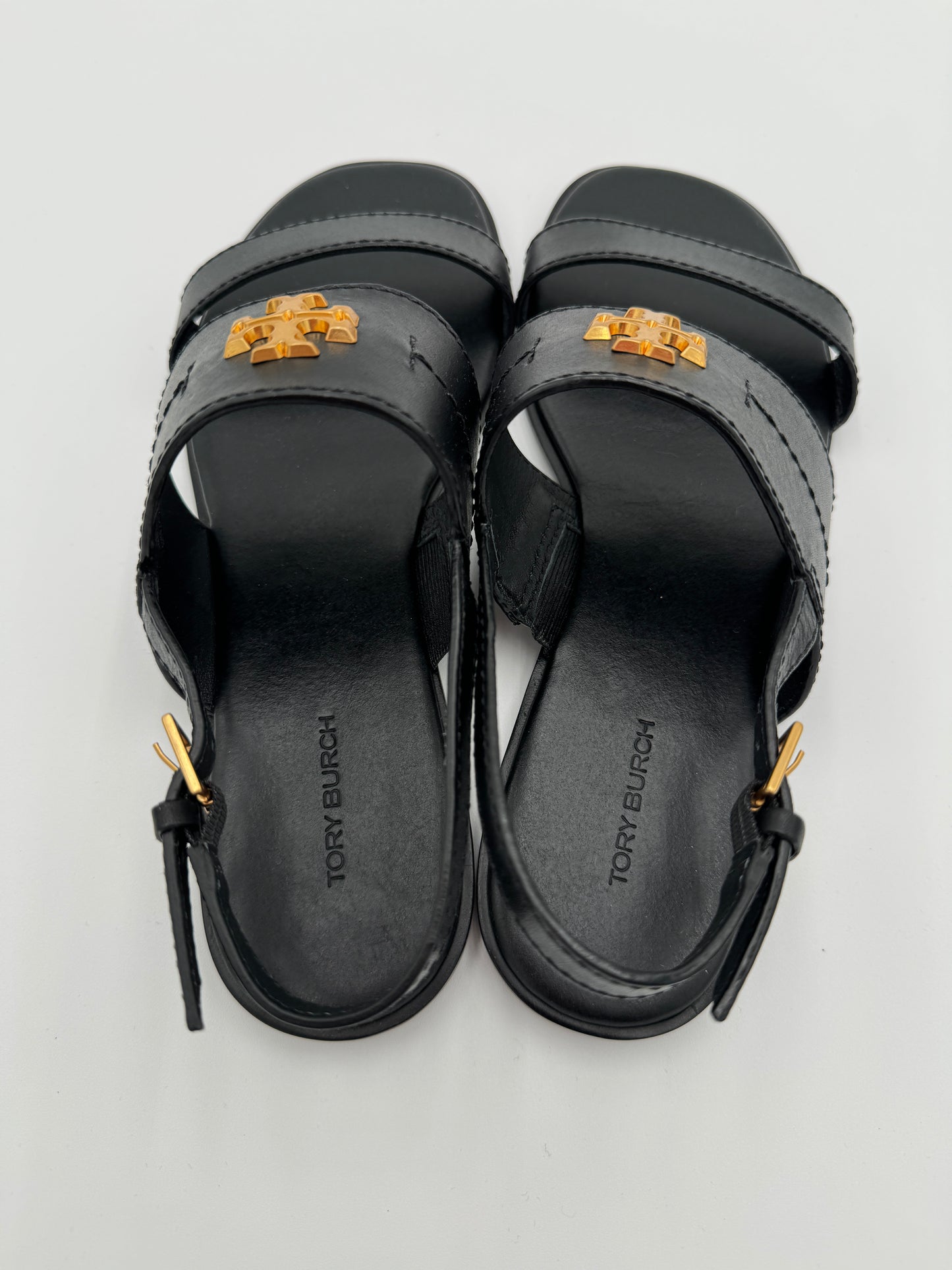 Tory Burch Mini Everly Black Sandals size 8.5