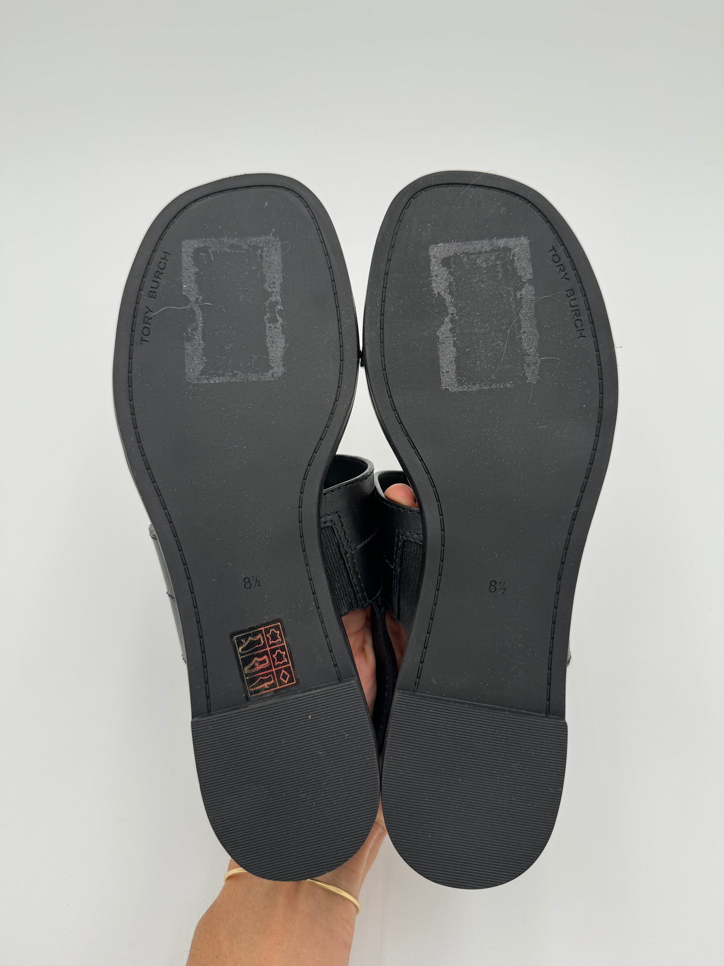 Tory Burch Mini Everly Black Sandals size 8.5