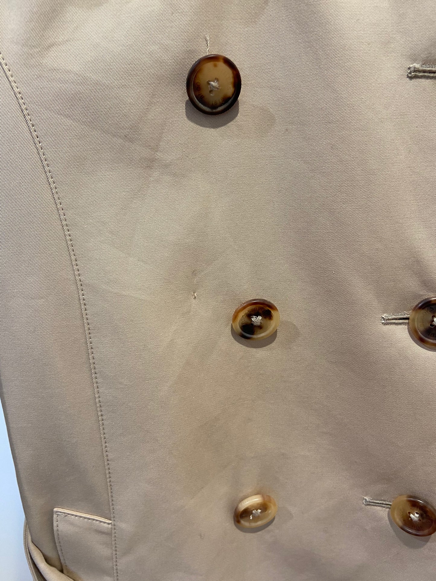 Brooks Brothers Water Repellent Trench Coat With Zip-Out Lining size 6 PETITE