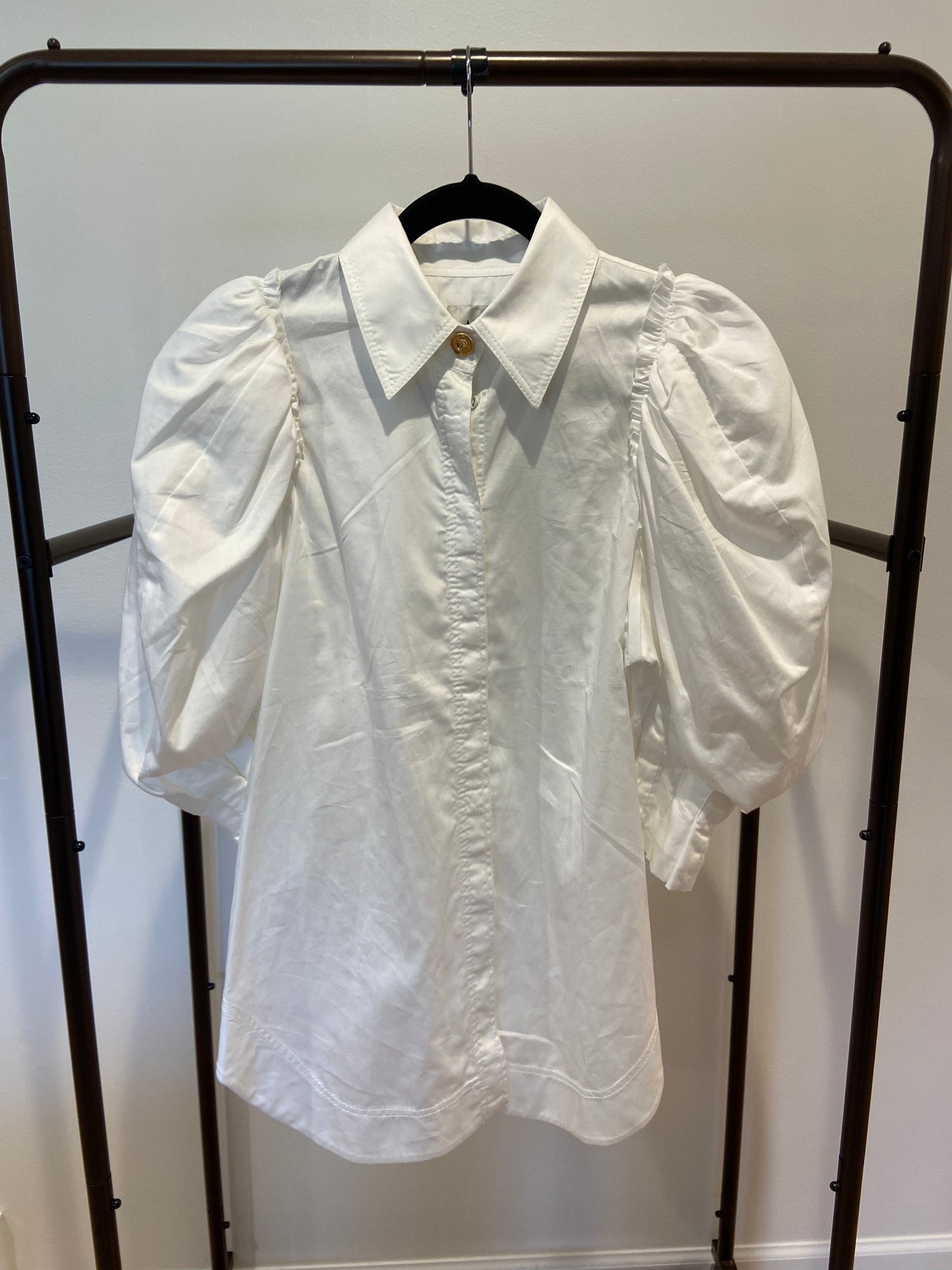 Aje Eucalypt Puff Sleeve Shirt size US 8