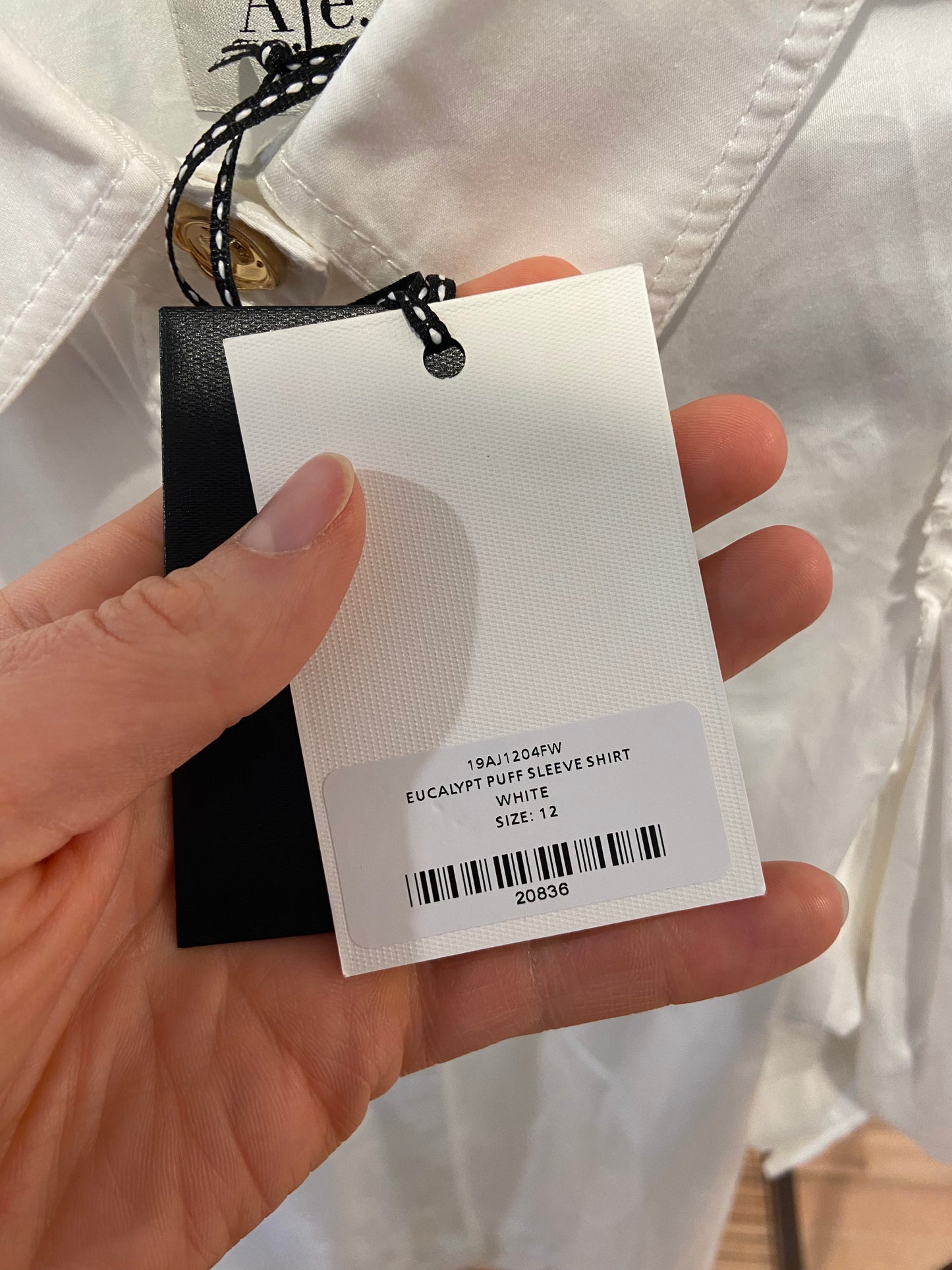 Aje Eucalypt Puff Sleeve Shirt size US 8