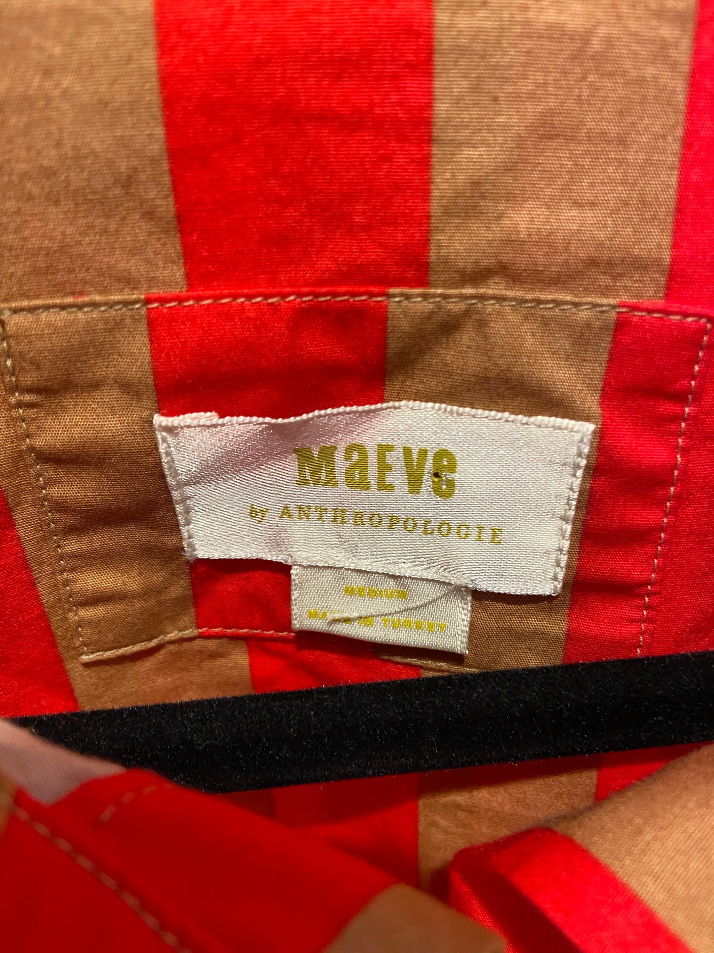 Anthropologie Striped Bettina Shirt Dress size