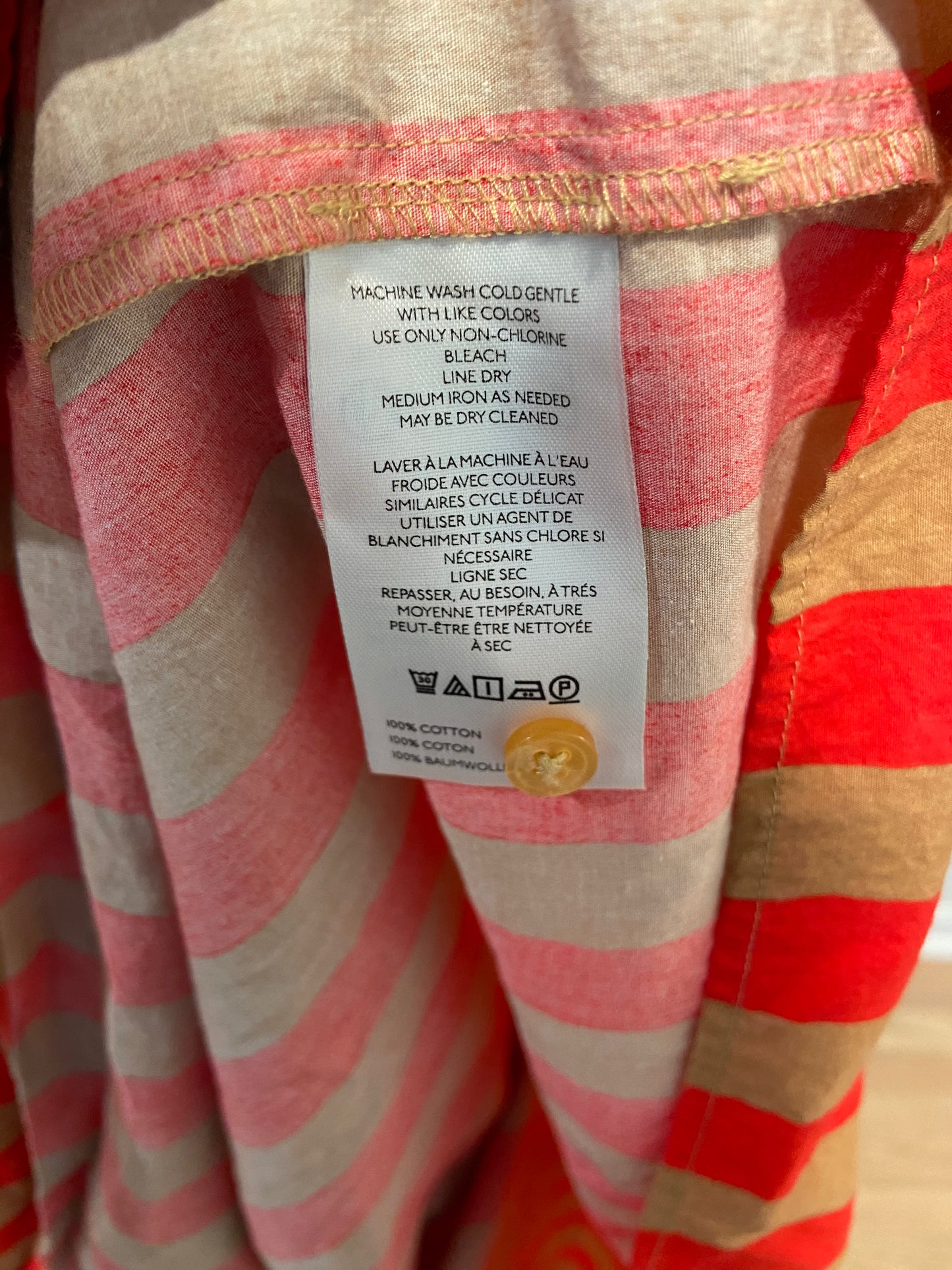 Anthropologie Striped Bettina Shirt Dress size