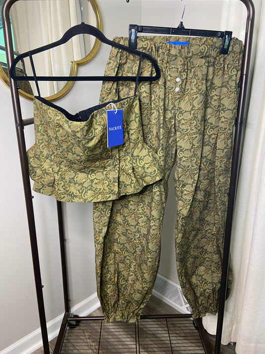 Nackiye Naked Skin Top and Topkapi Pants size US 8