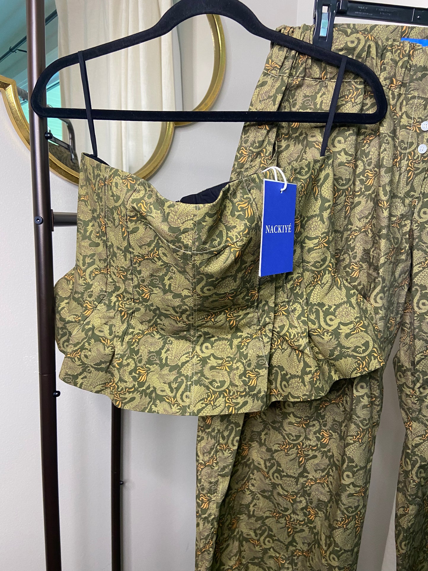 Nackiye Naked Skin Top and Topkapi Pants size US 8