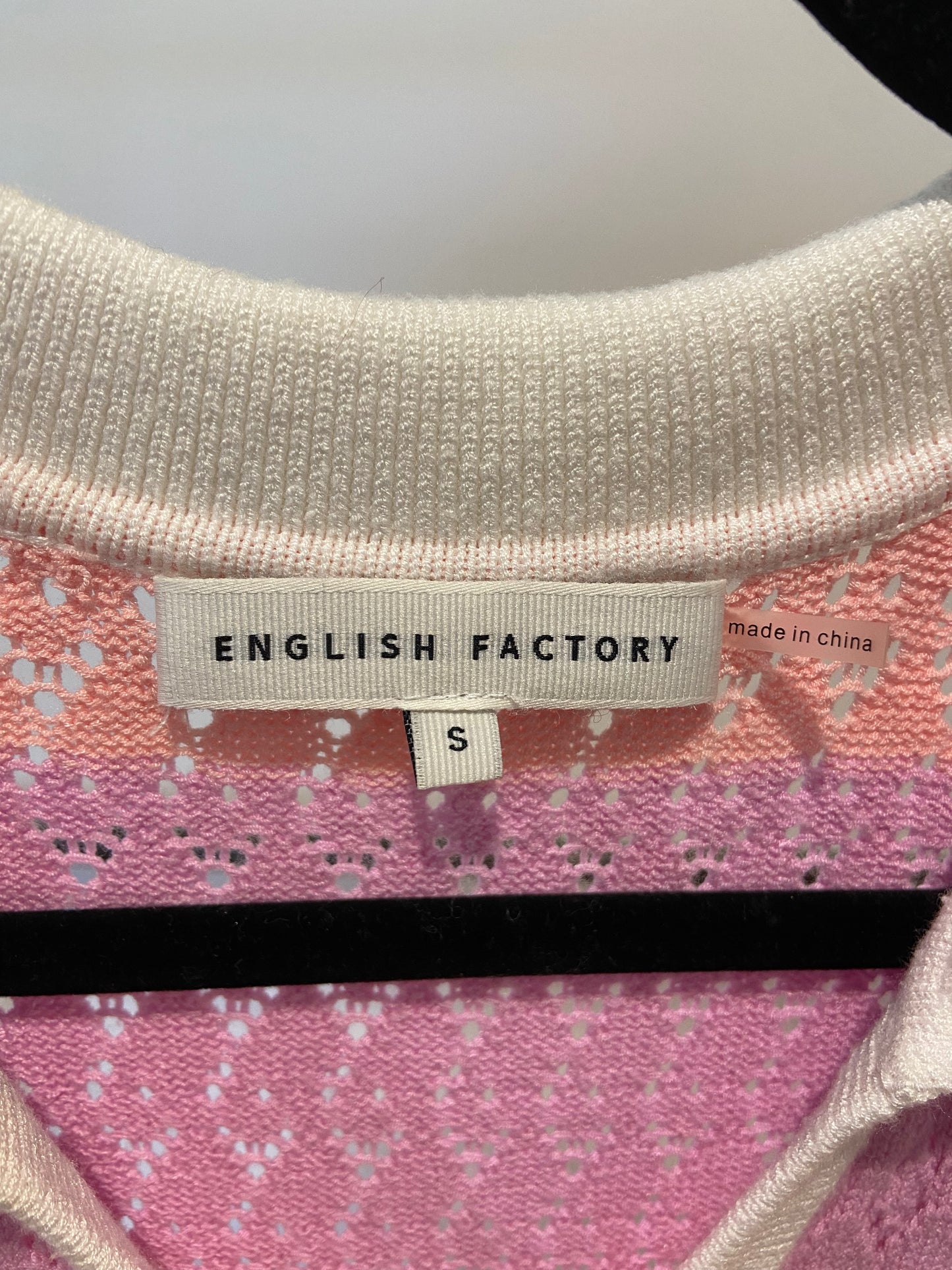 English Factory Crochet Knit Maxi Dress size S