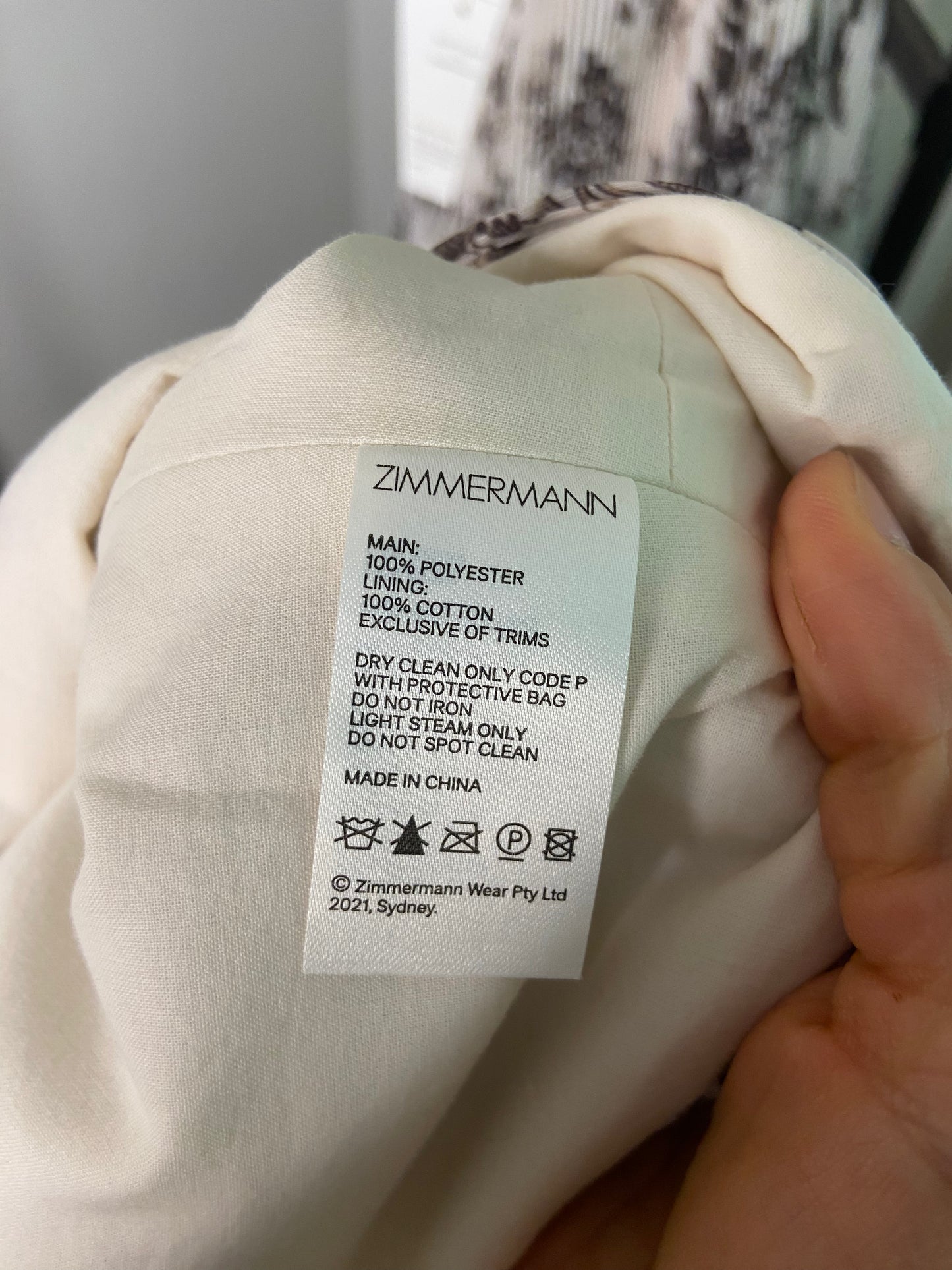 Zimmermann Bird Toile Pleated Cropped Top and Skirt Set size US 4