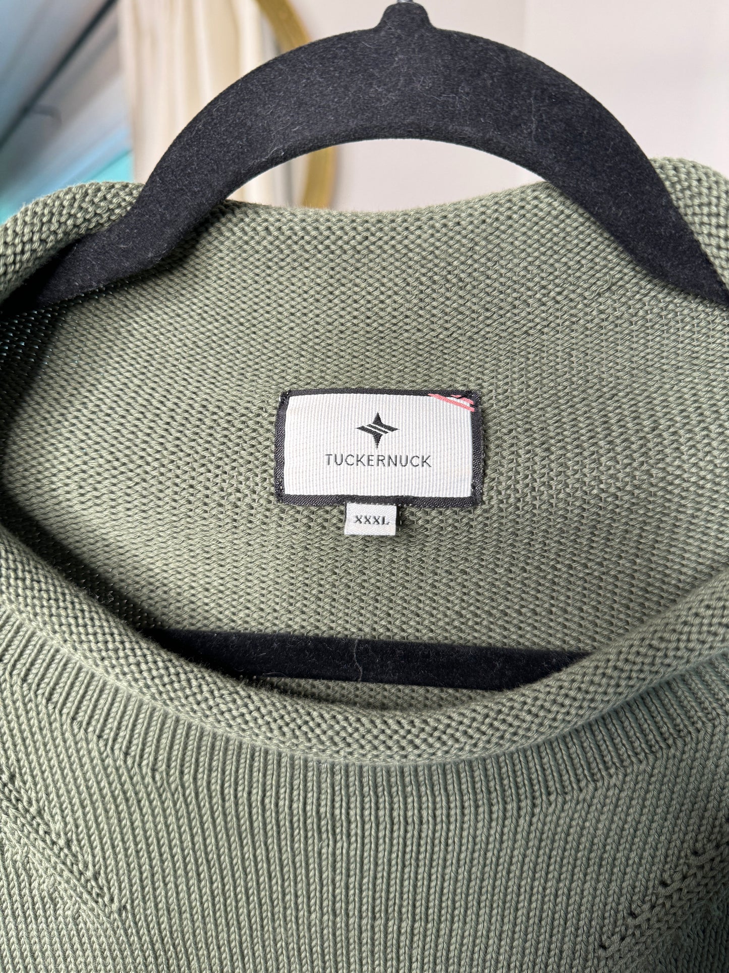 Tuckernuck Americana Roll Hem Flag Sweater size XXXL