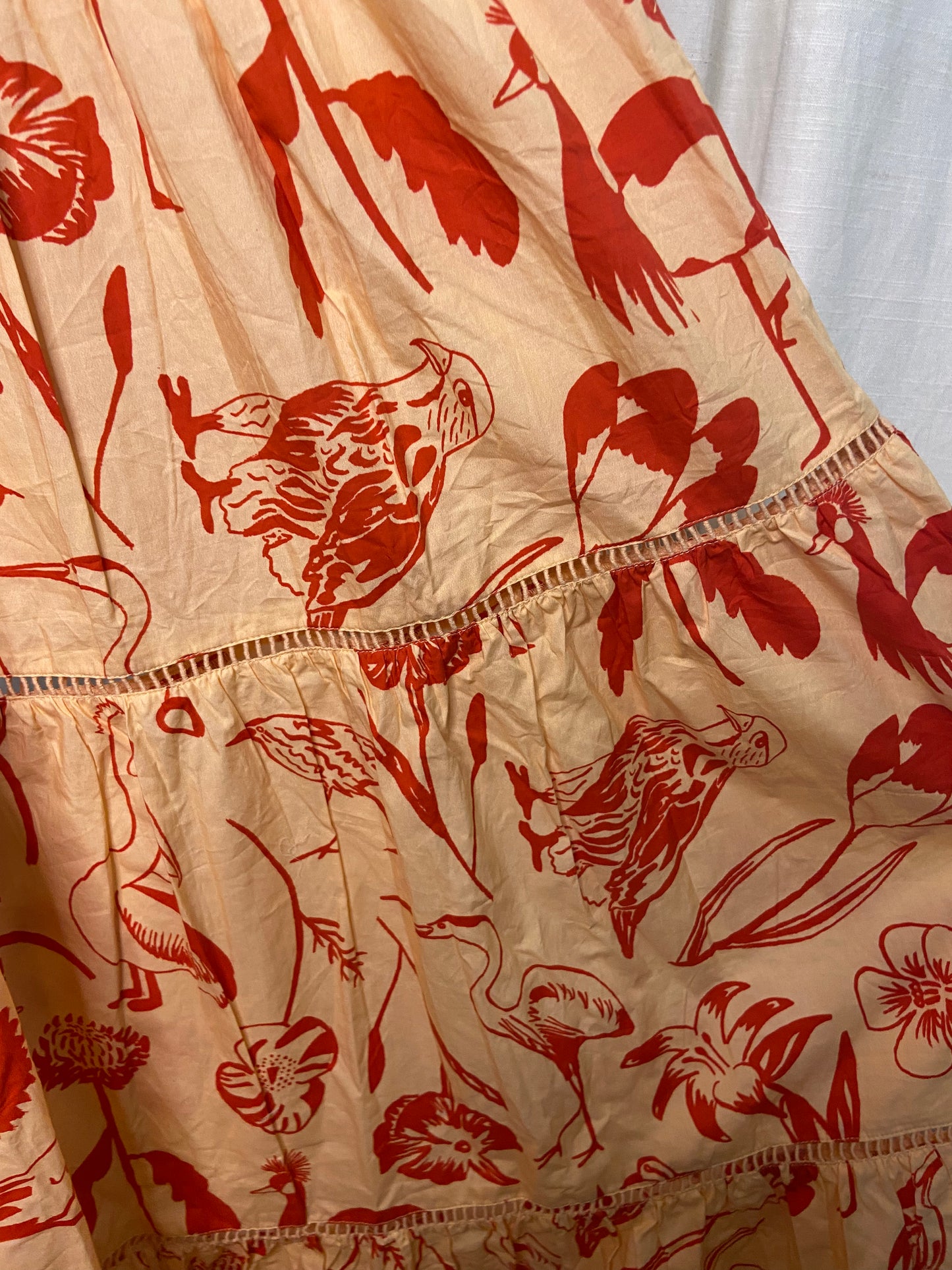 Oliphant Smocked Maxi Dress size XS