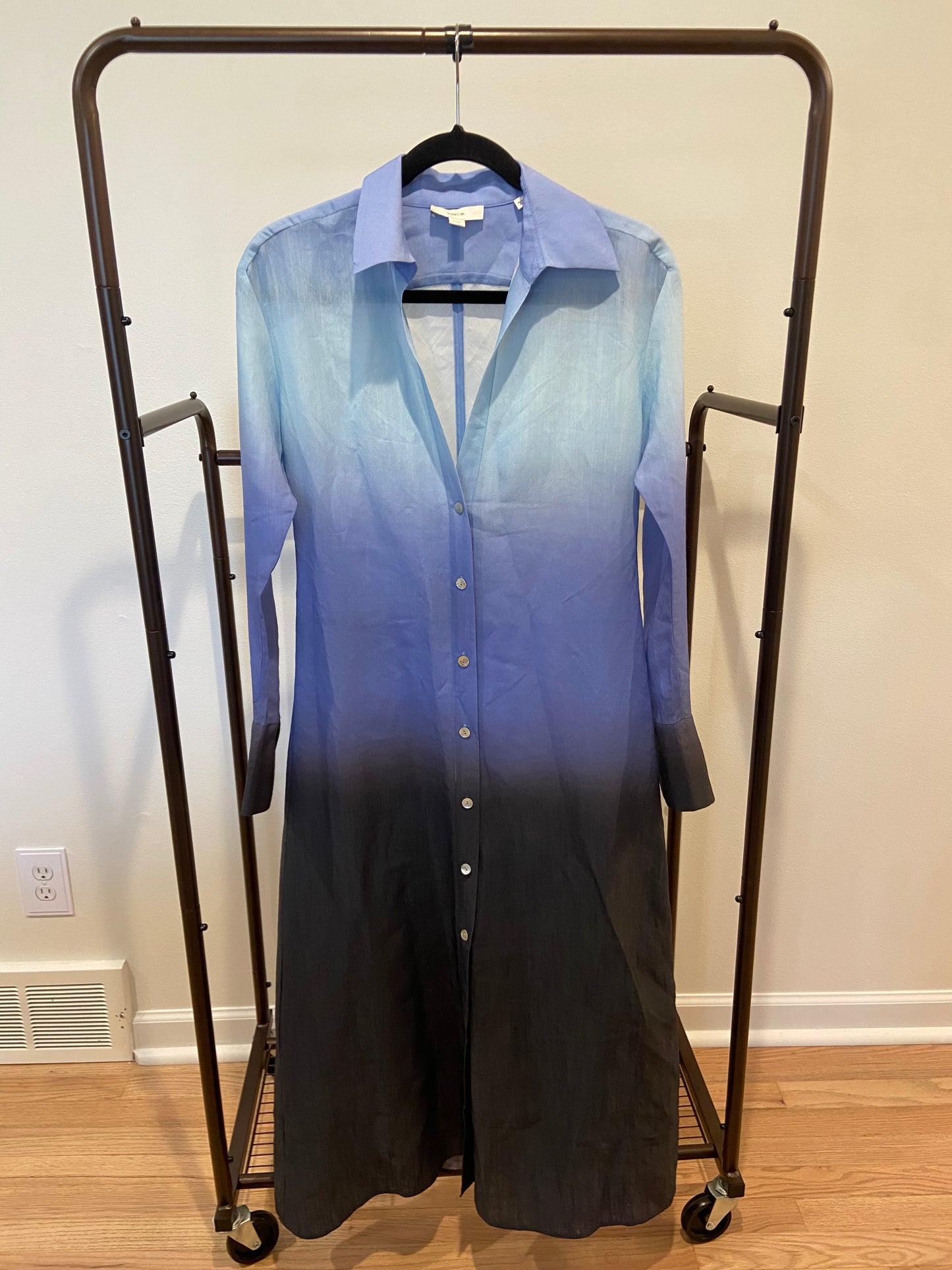 Vince Dip Dye Ombre Midi Dress size XS