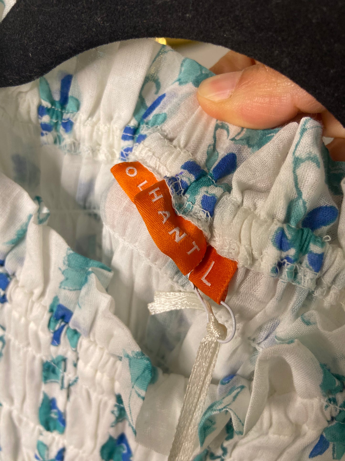Oliphant Smocked Maxi Dress size L