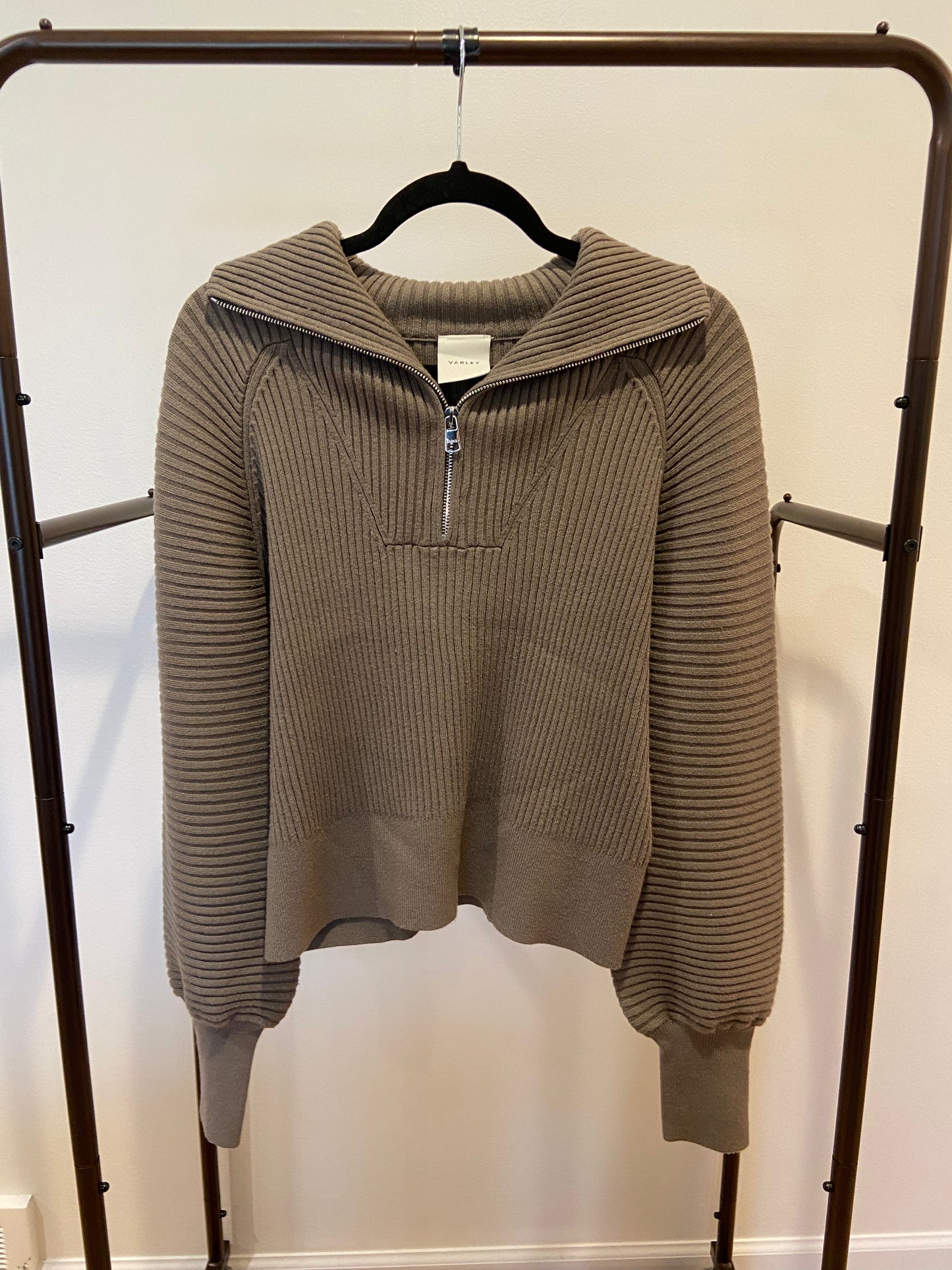 Varley Reid Half-zip Knit Pullover Sweater size S