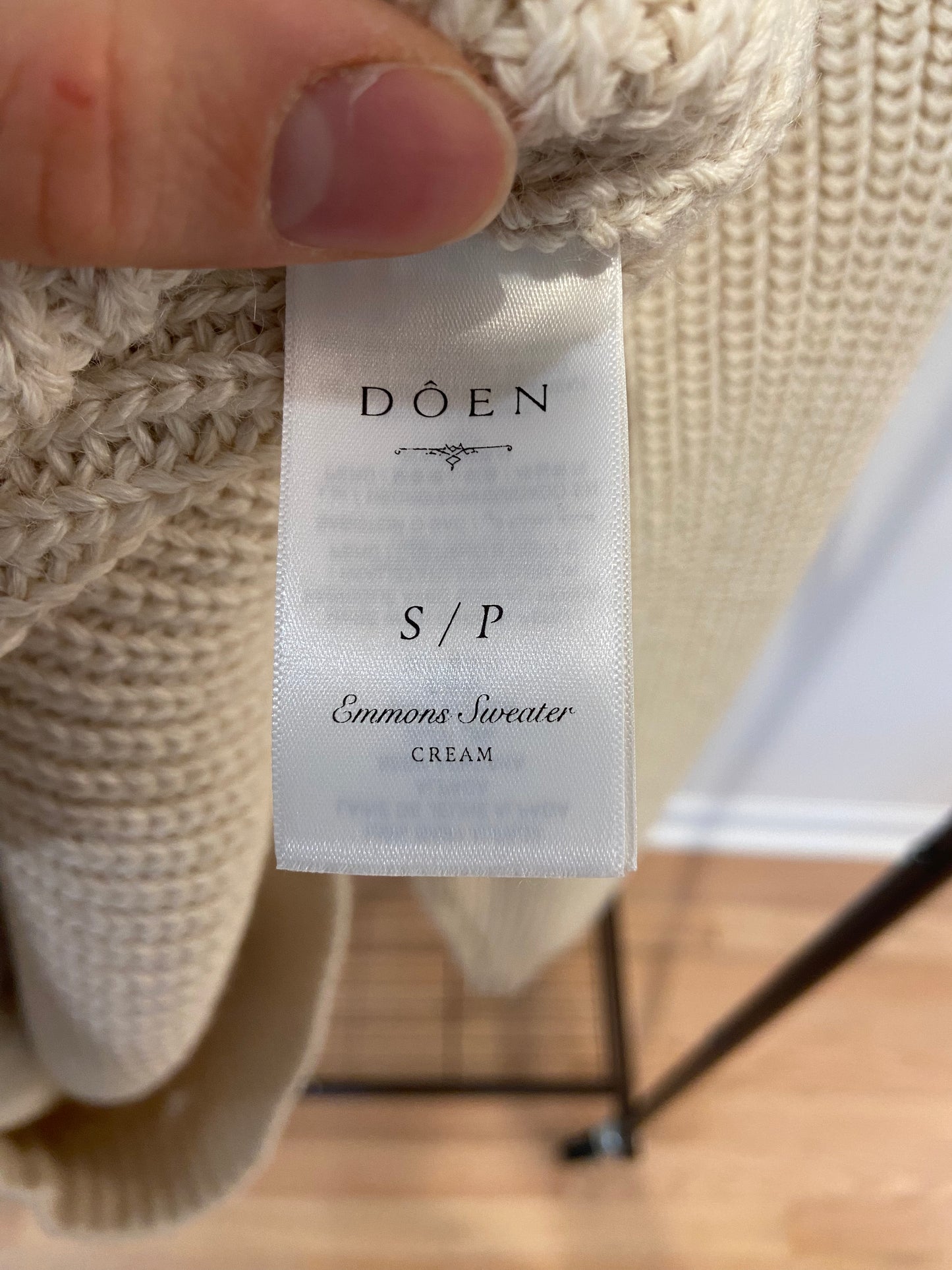 Dôen Emmons Sweater in Cream size S