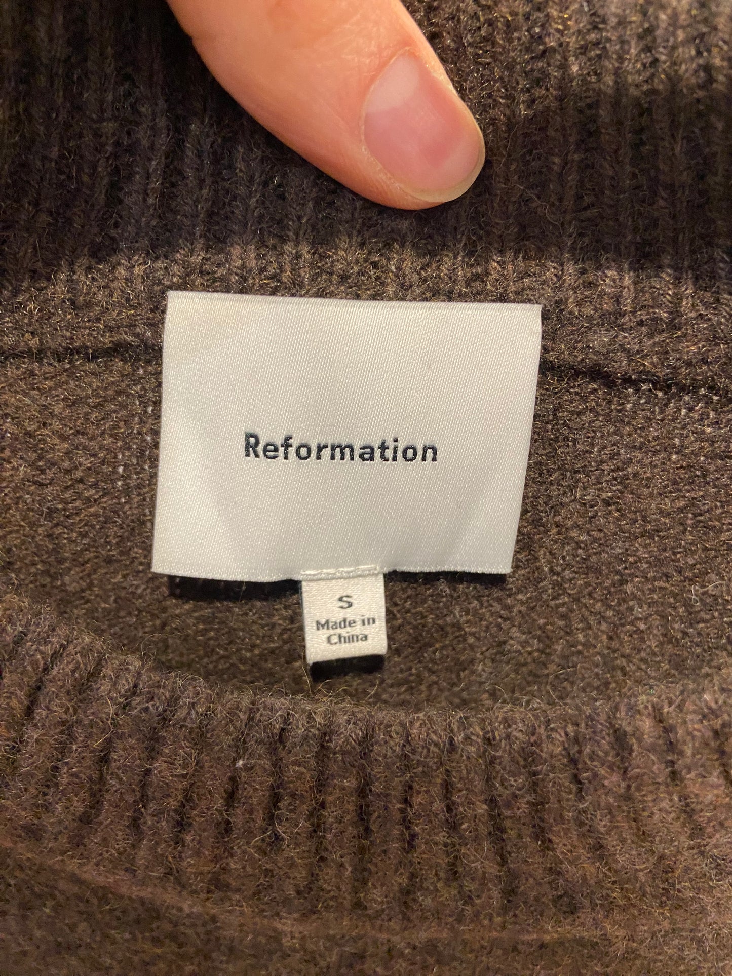 Reformation Cove Oversized Cashmere Sweater size S
