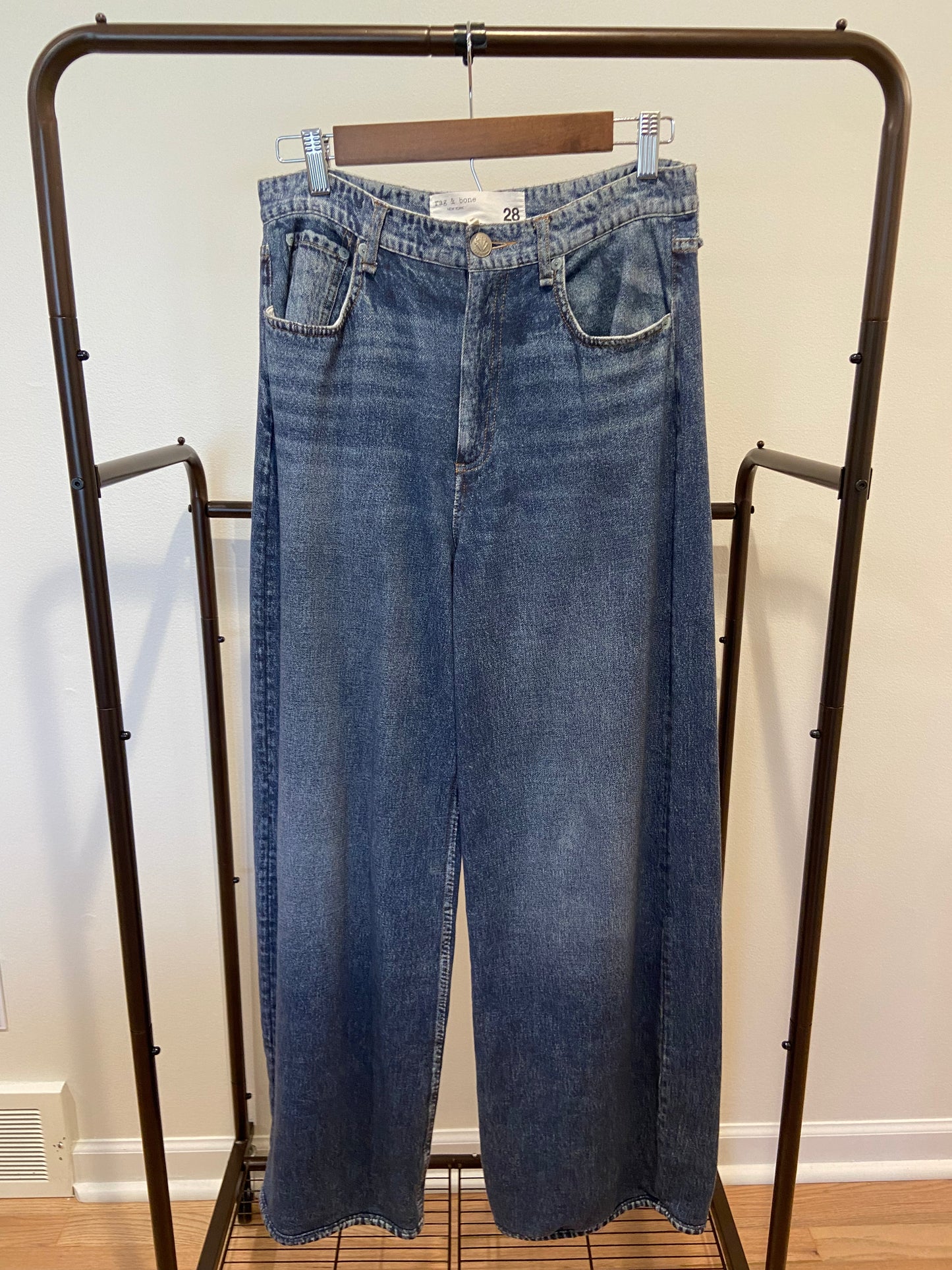 Rag and Bone Wide Leg Miramar Jeans size 28