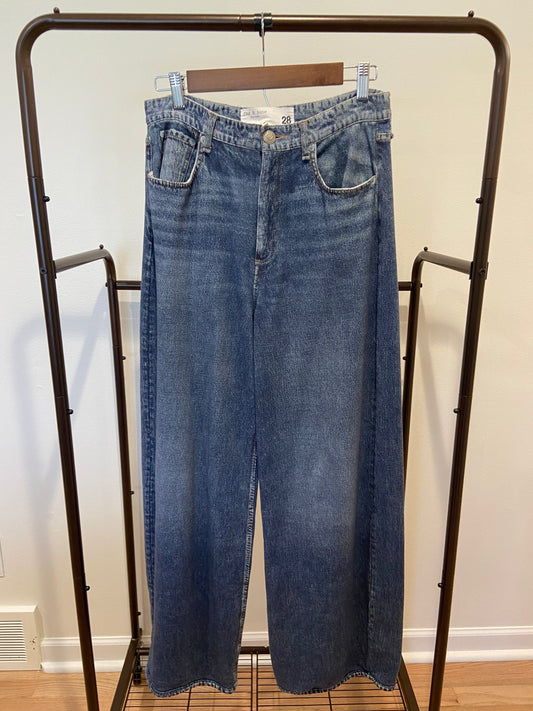 Rag and Bone Wide Leg Miramar Jeans size 28