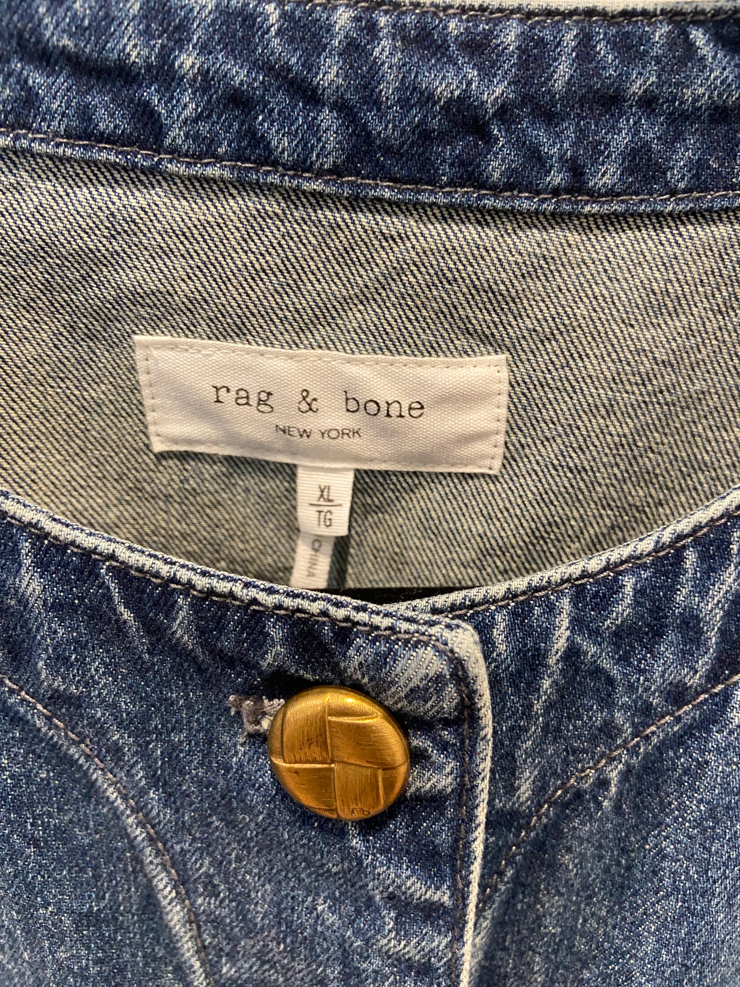 Rag and Bone Drew Denim Jacket in Adeline size XL