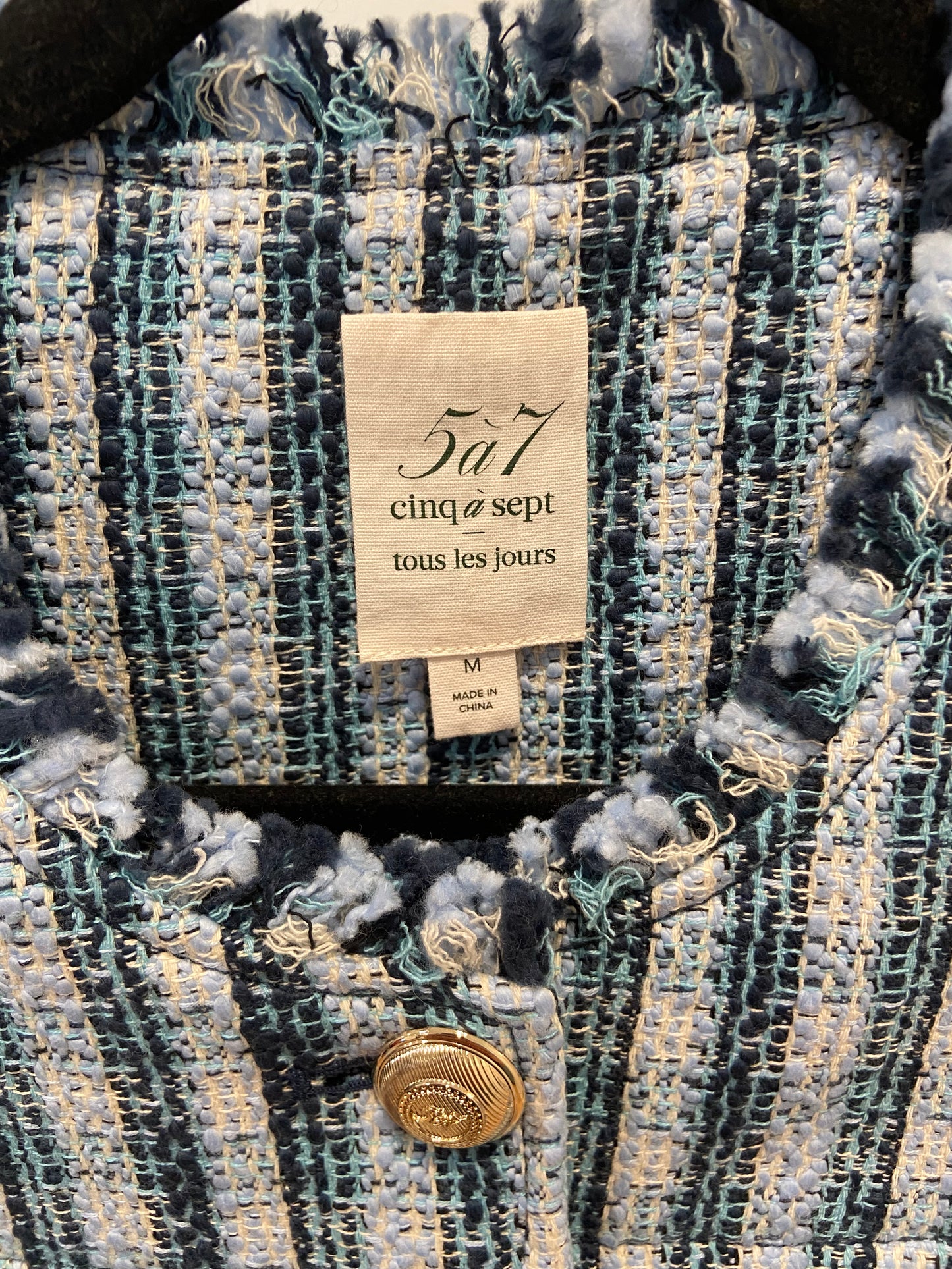 Cinq a Sept Matilda Tweed Reenee Vest size M