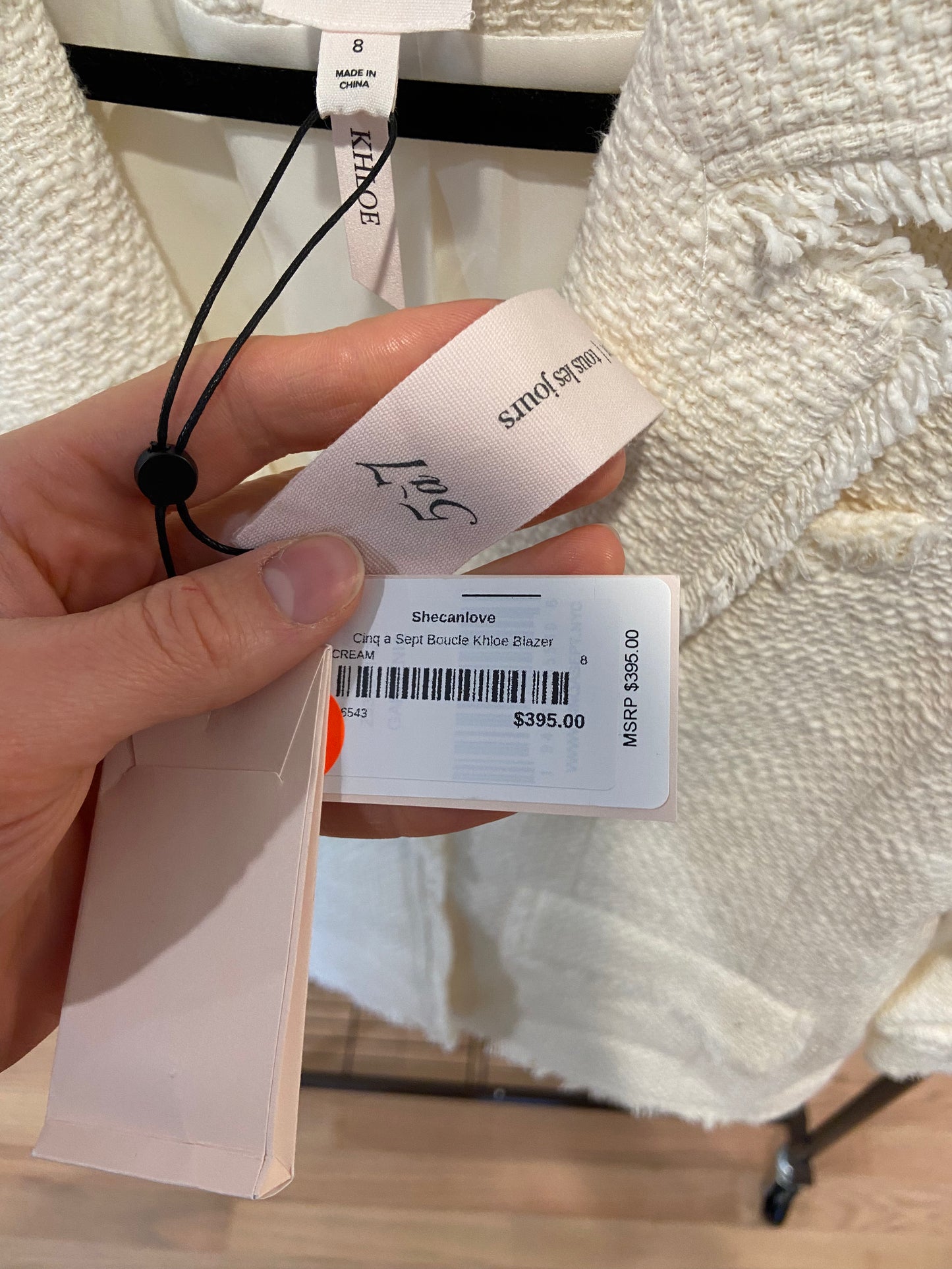 Cinq a Sept Khloe Boucle Blazer Jacket size 8