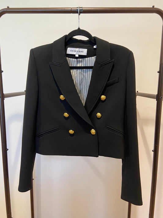 Veronica Beard Nevis Cropped Dickey Jacket size 6