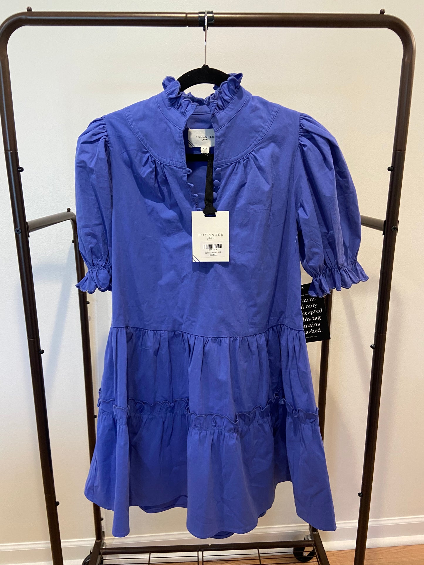 Tuckernuck Azure Blue Selena Mini Dress size XXS