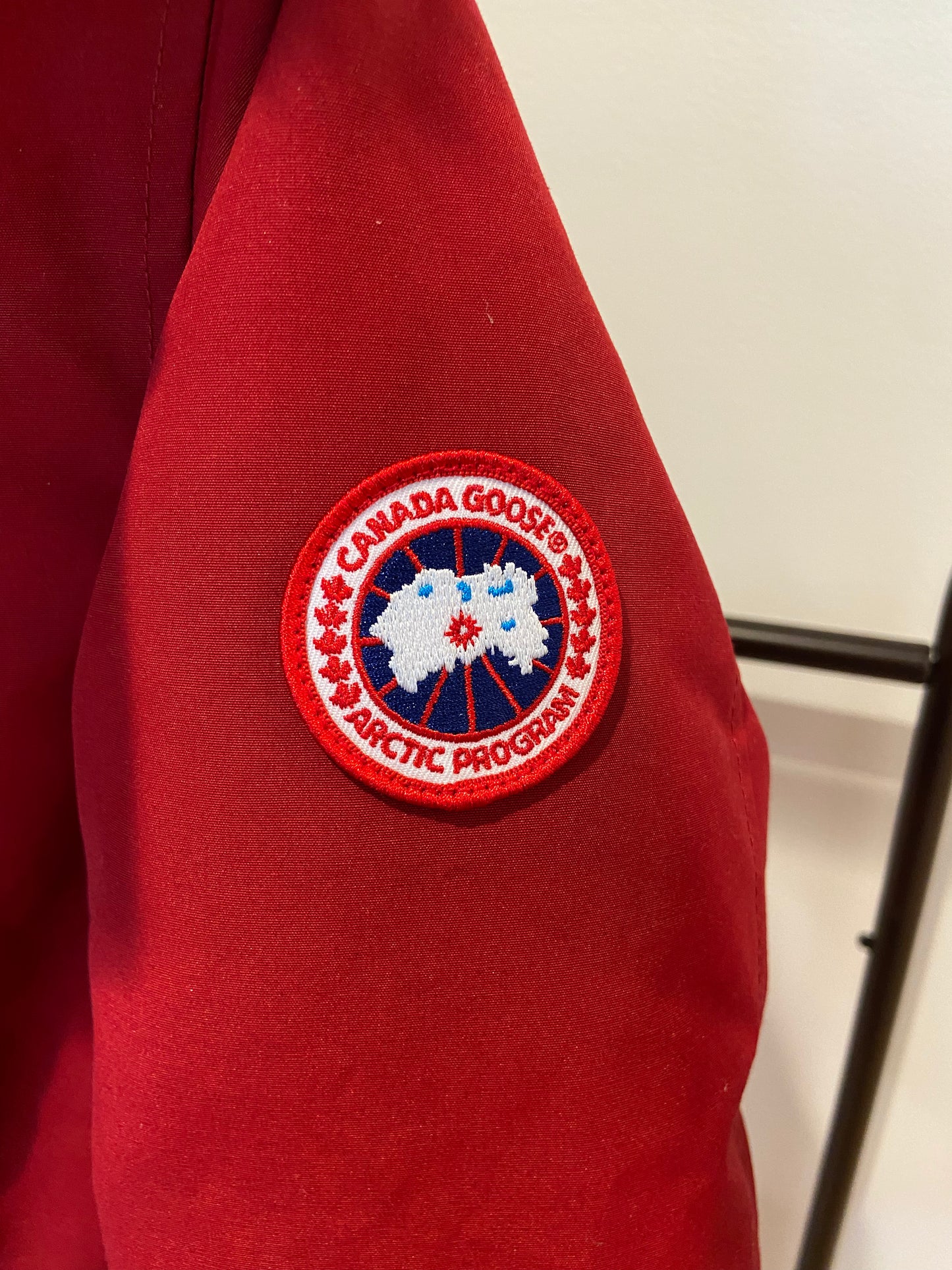 Canada Goose Red Rossclair Parka with Fur size S