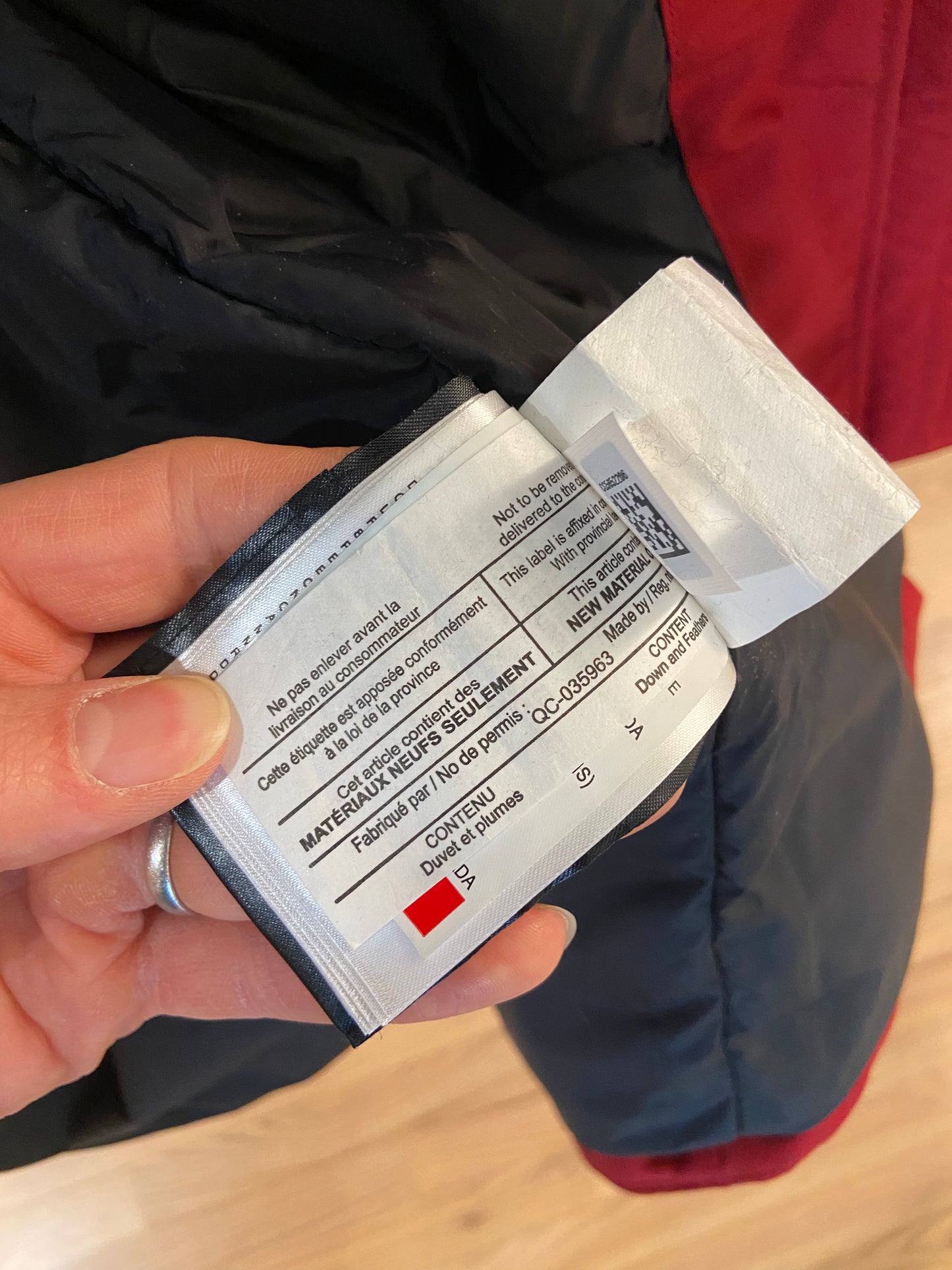 Canada Goose Red Rossclair Parka with Fur size S