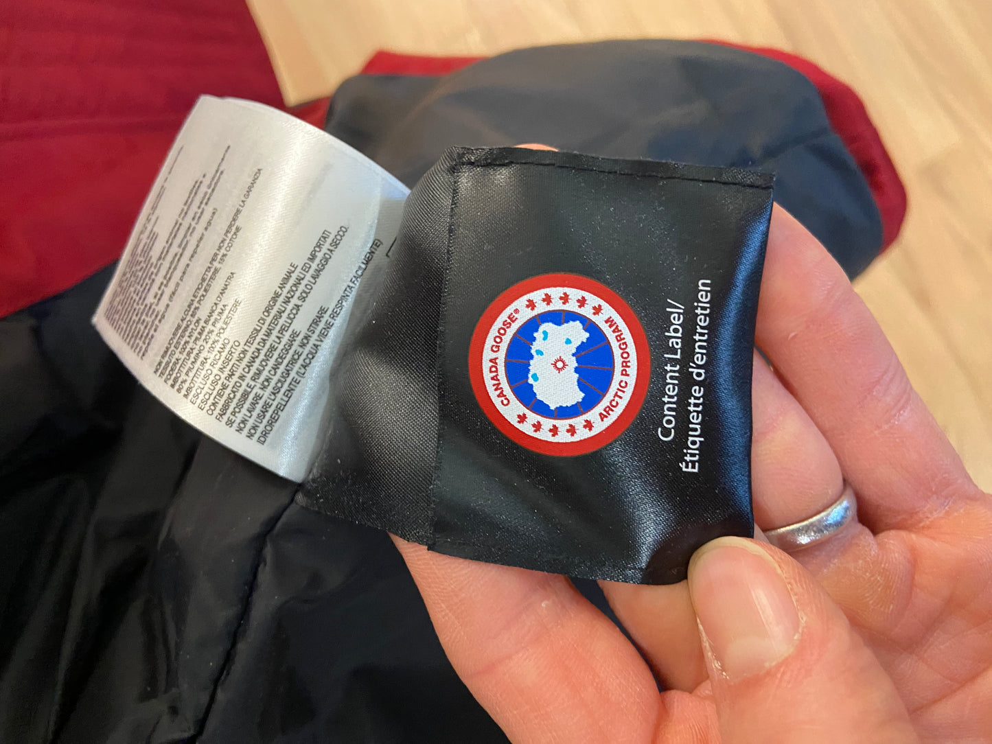 Canada Goose Red Rossclair Parka with Fur size S