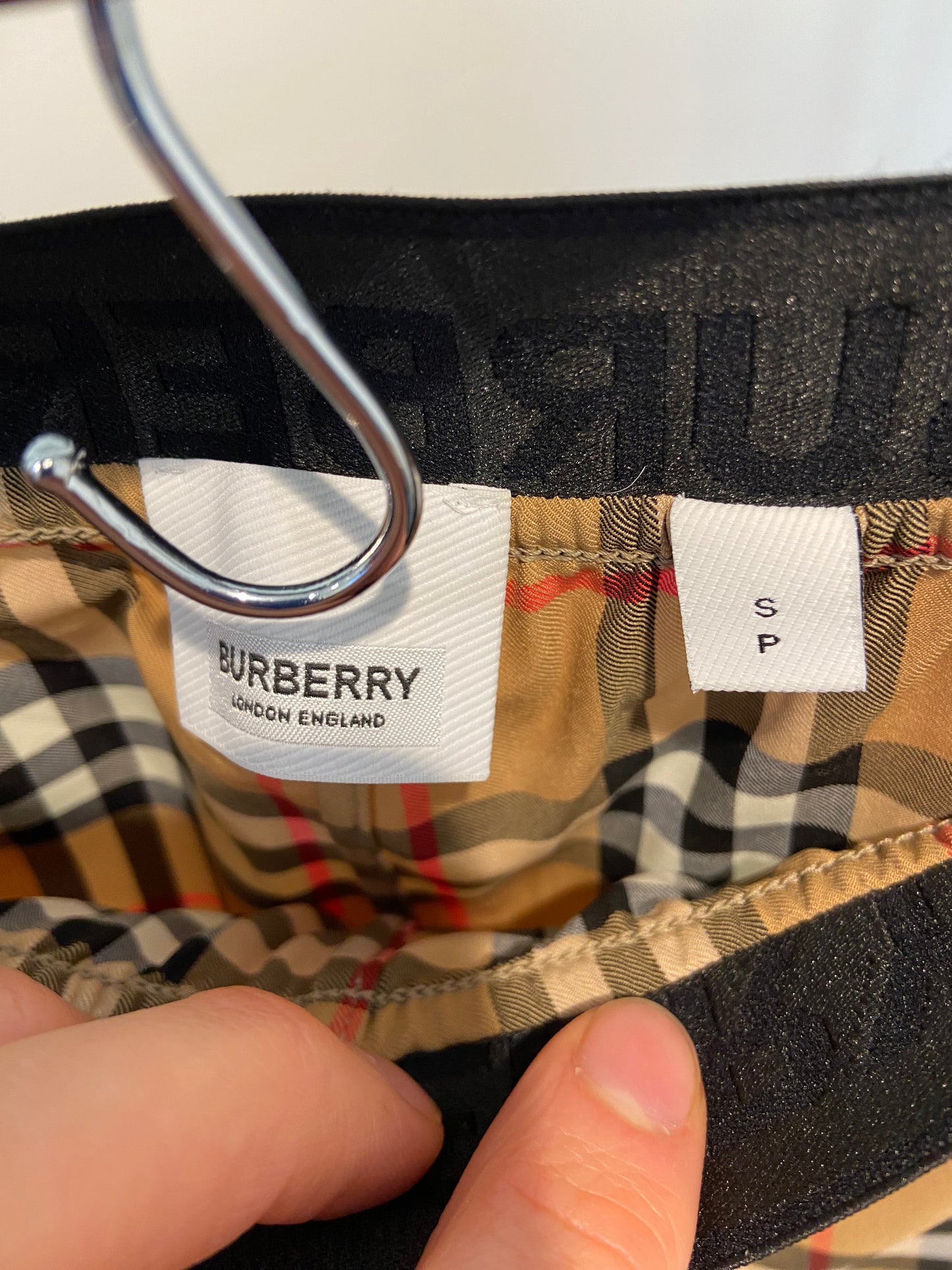 Burberry Check Turtleneck Zip Top and Vintage Check Leggings size S